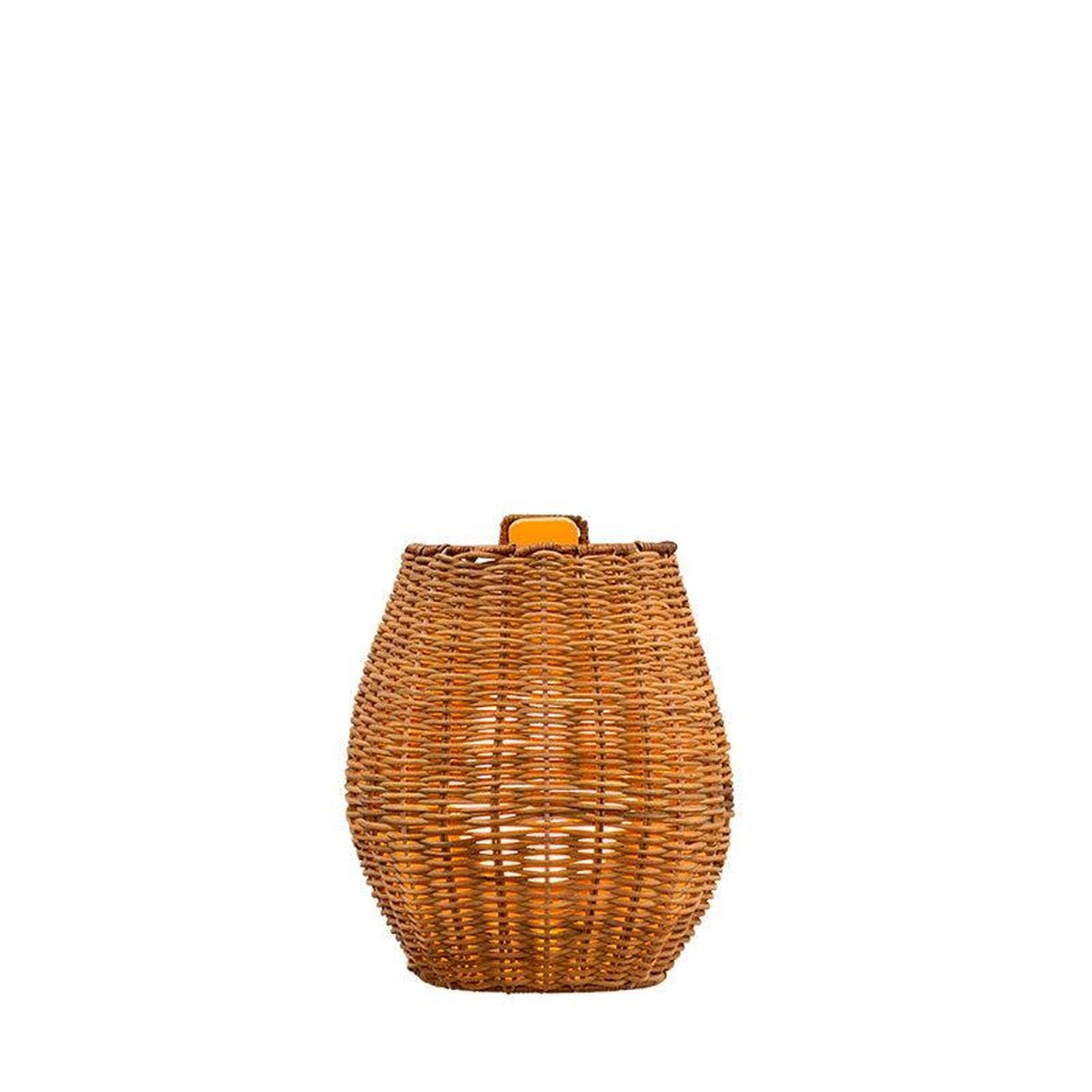 Lampe d'extérieur LED Accu Rattan H : 24,5 cm sans fil à intensité variable