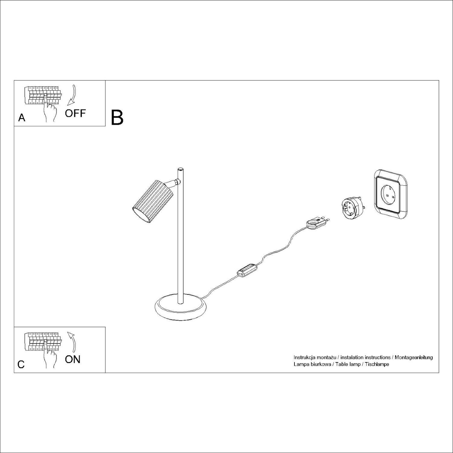 Lampe de bureau Moderne 43 cm de haut Vert GU10 orientable BERTA