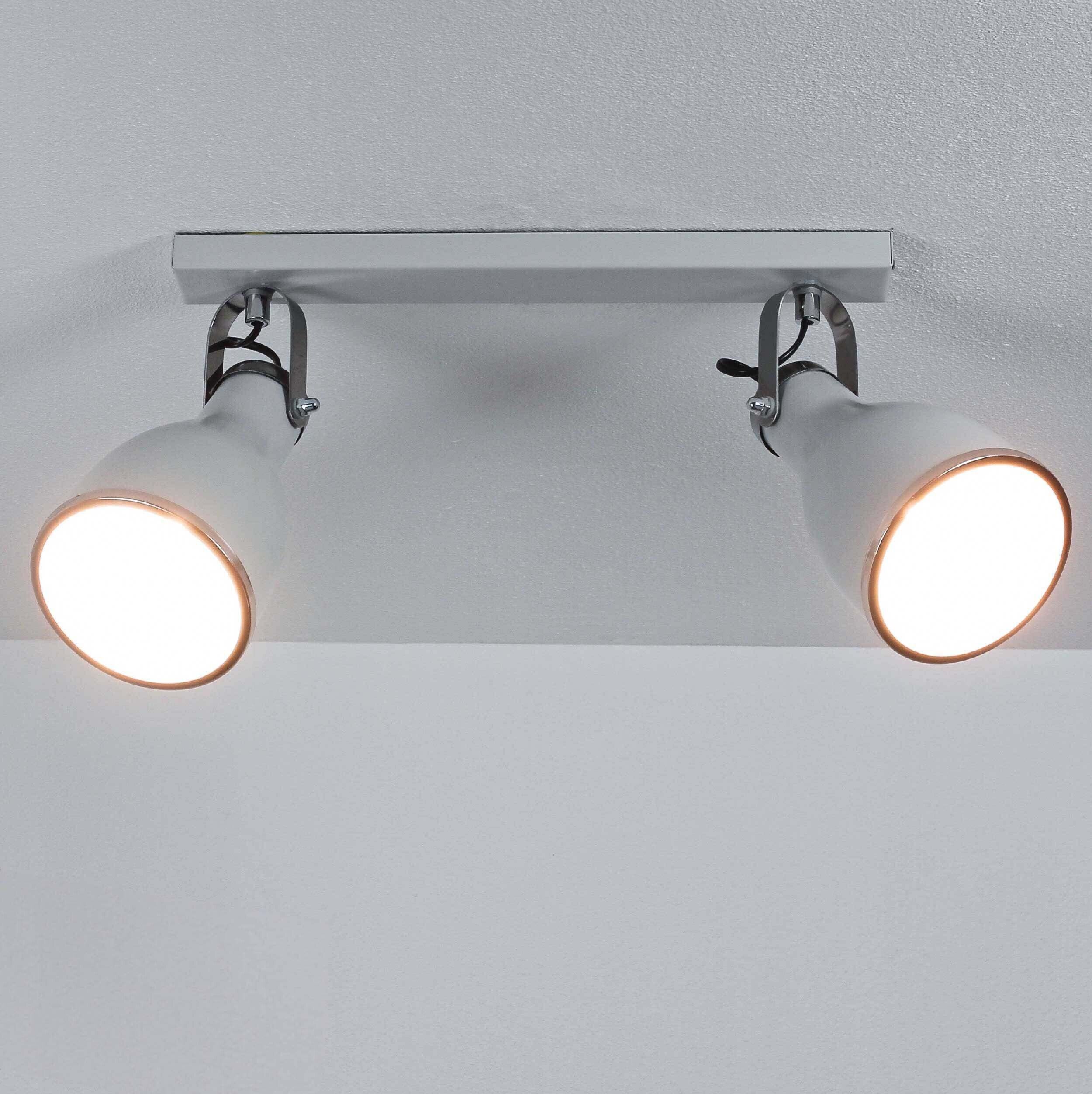 Spotstrahler BJORN GREY in Grau 2-flmg Beleuchtung, Leuchte, Zimmer, Duscharmatur, Deckenleuchte