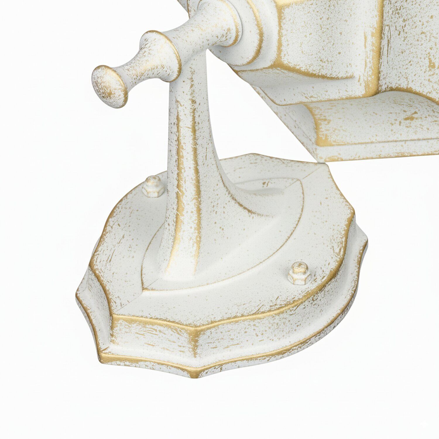 Außenwandleuchte PARIS Weiß Gold hängend Landhausstil Außenwandleuchte PARIS Weiß Gold hängend Landhausstil