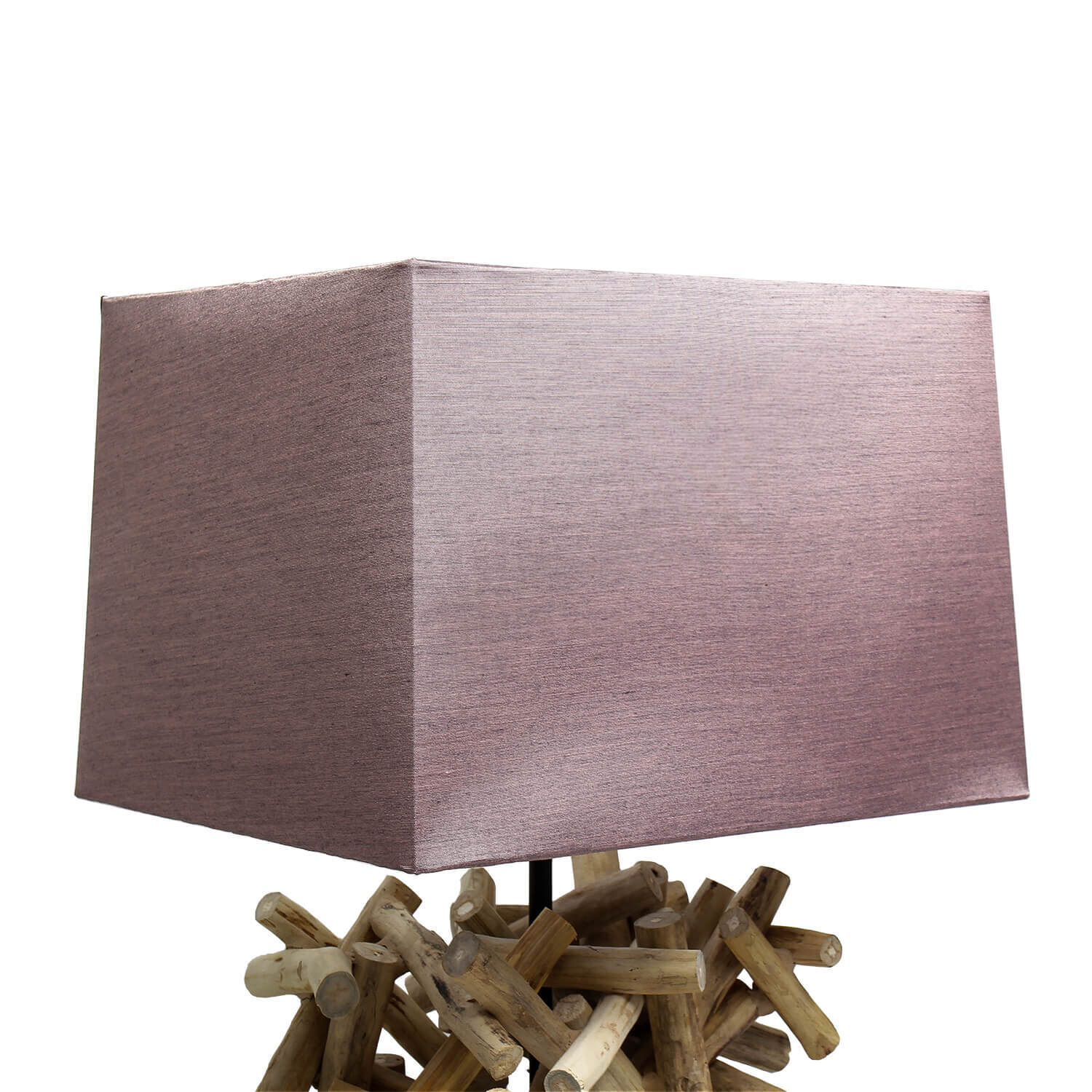 Lampe de table design bois flotté tissu décoratif salon Lampe, Holz, Lampenschirm, Postfach