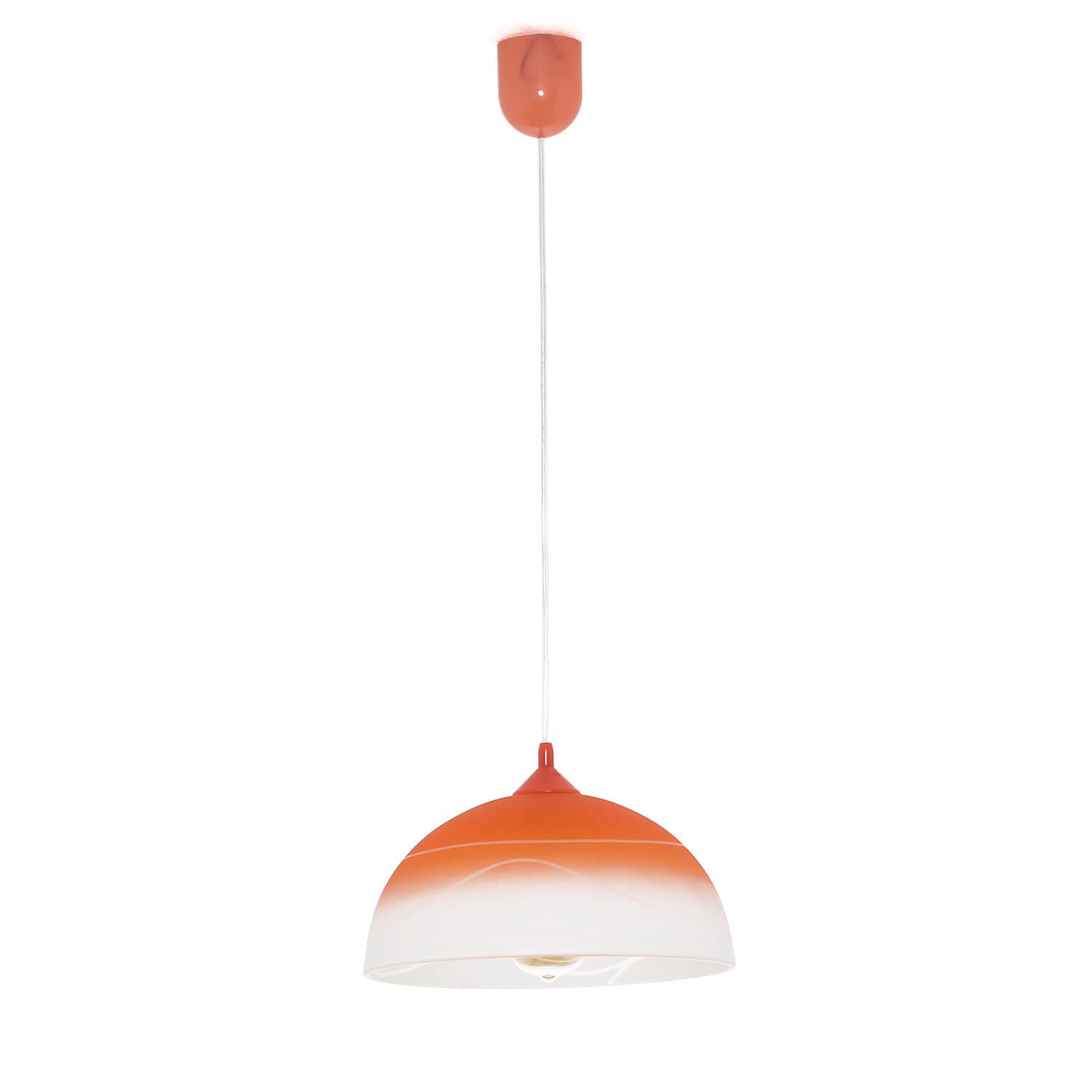 Pendelleuchte Orange rund Esstisch Retro ADANIA