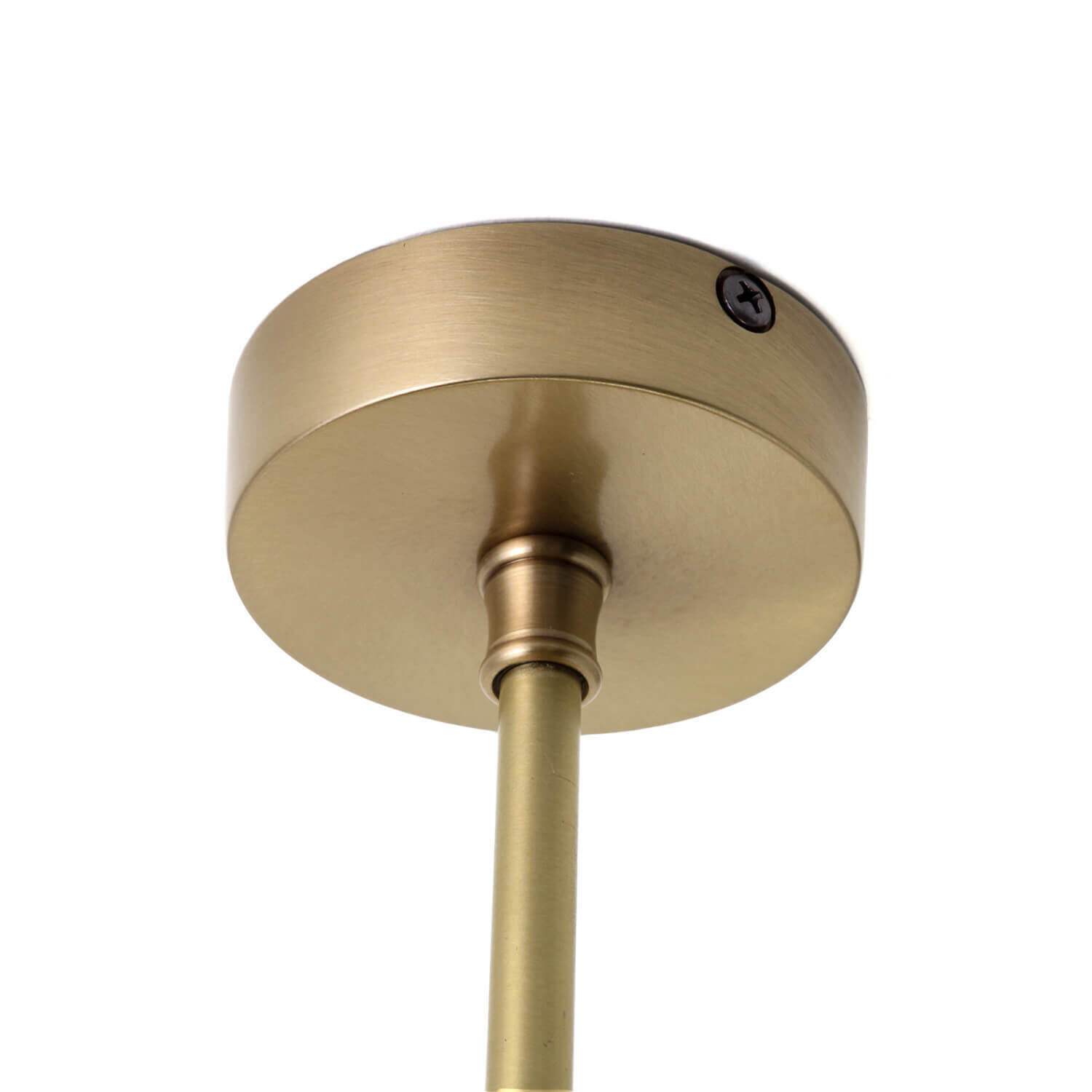 Premium Deckenleuchte MUSA rund Glas Echt-Messing Bronze