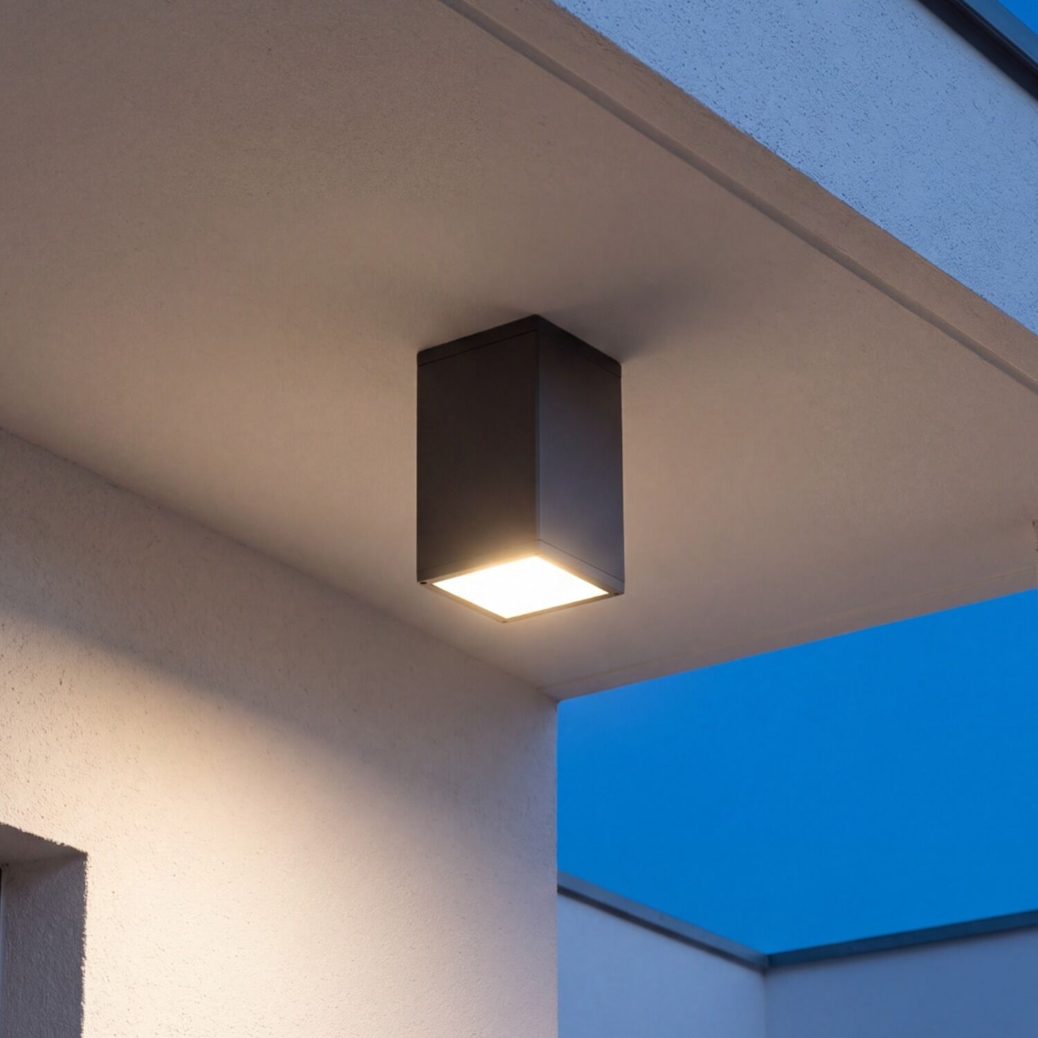 leuchte-lampe-ontario-1-flammig-anthrazit-modern-16-1 Wandleuchte, Außenleuchte, Kubische Form, LED-Lampe, Schwarz