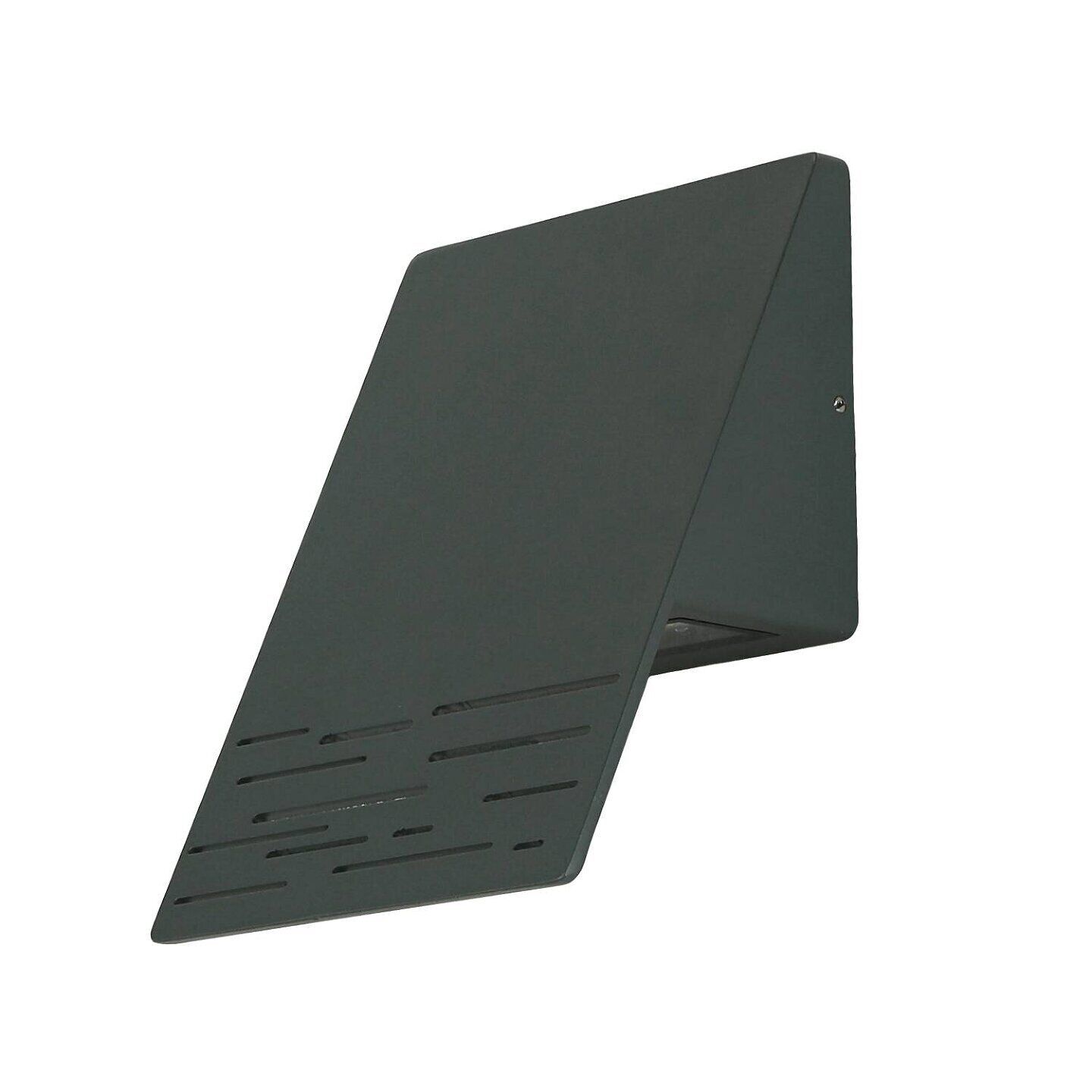 LED Außenleuchte Anthrazit IP44 6 W 700 lm Alu Glas Maschine, Rampe