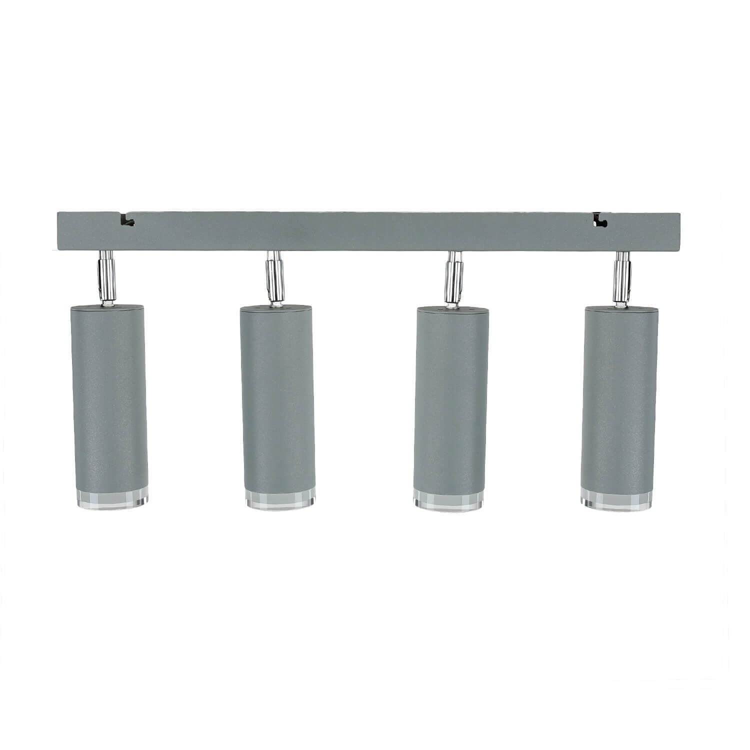 Moderne plafond spot argent long lampe en aluminium Zylinder