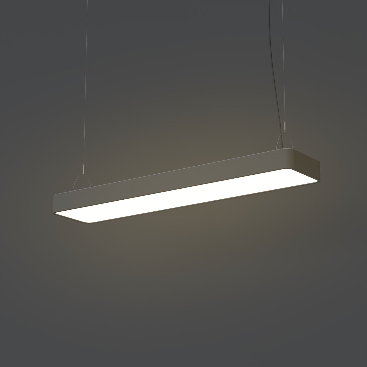 Lampe à suspendre blanc chaud T8 LED 3000 K 2300 lm aluminium L : 93,5 cm Deckenleuchte, Leuchte, Kronleuchter, Lampe