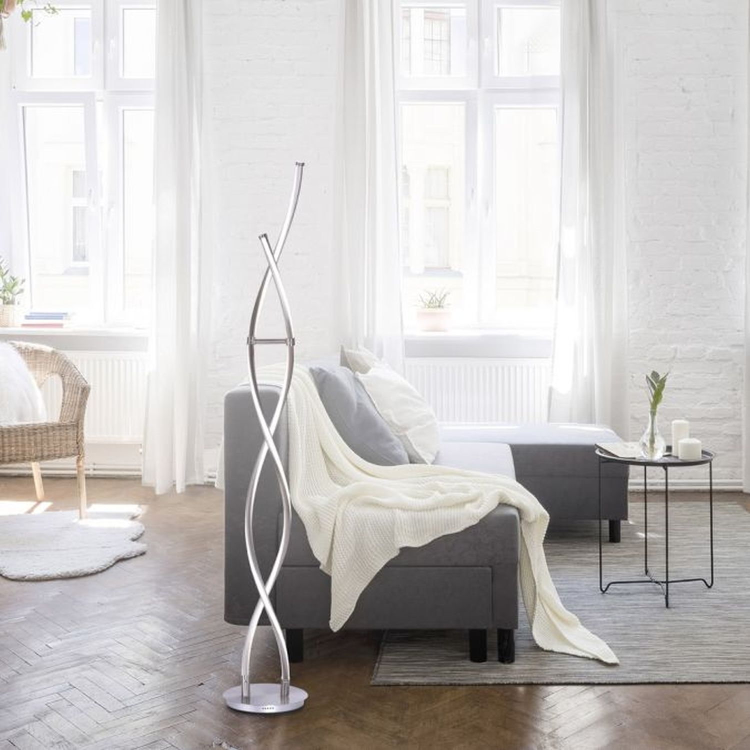 Moebel, Lampe, Kerze, Stuhl