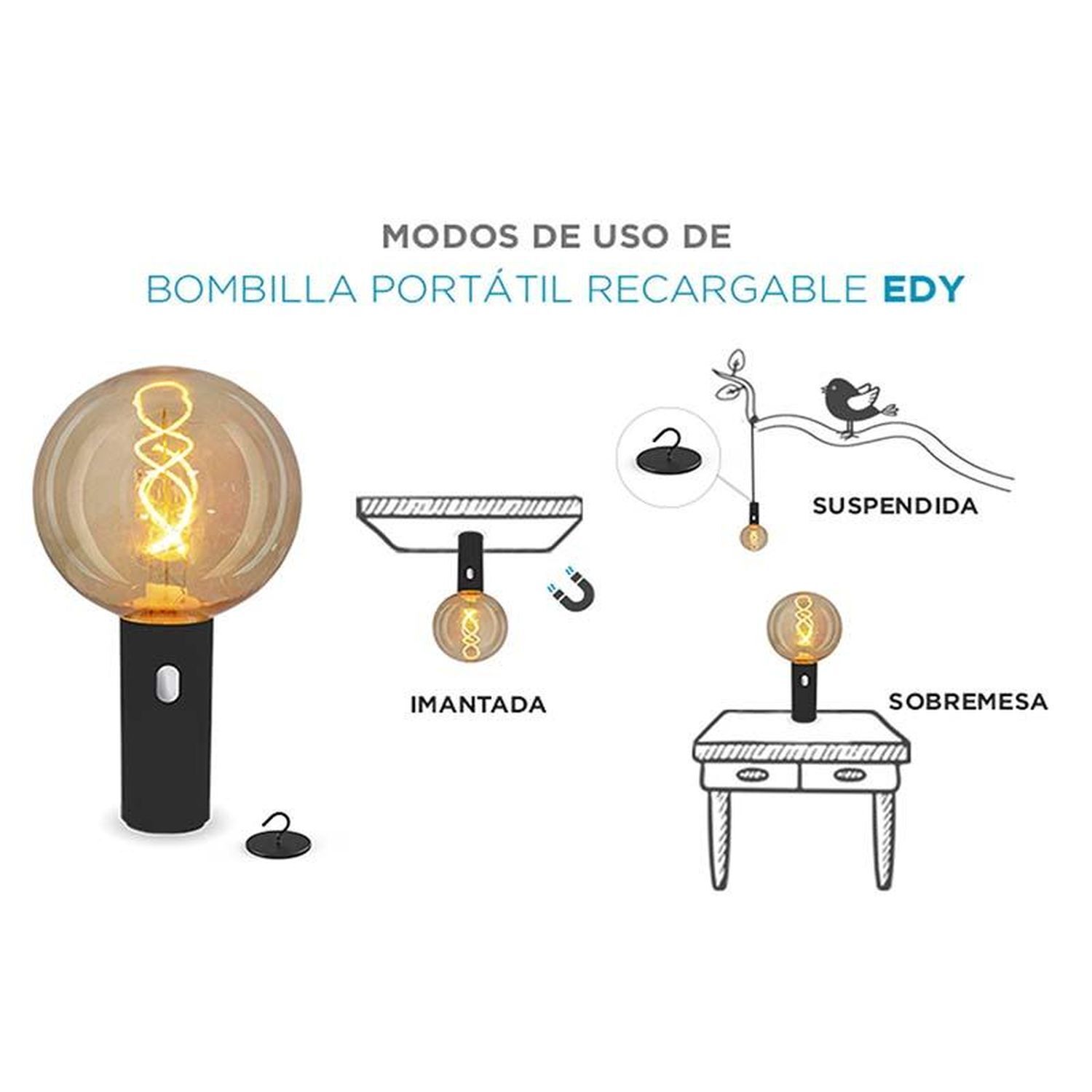 LED Pendelleuchte außen mit Akku Fernbedienung dimmbar IP54 Licht, Beleuchtung, Glühbirne