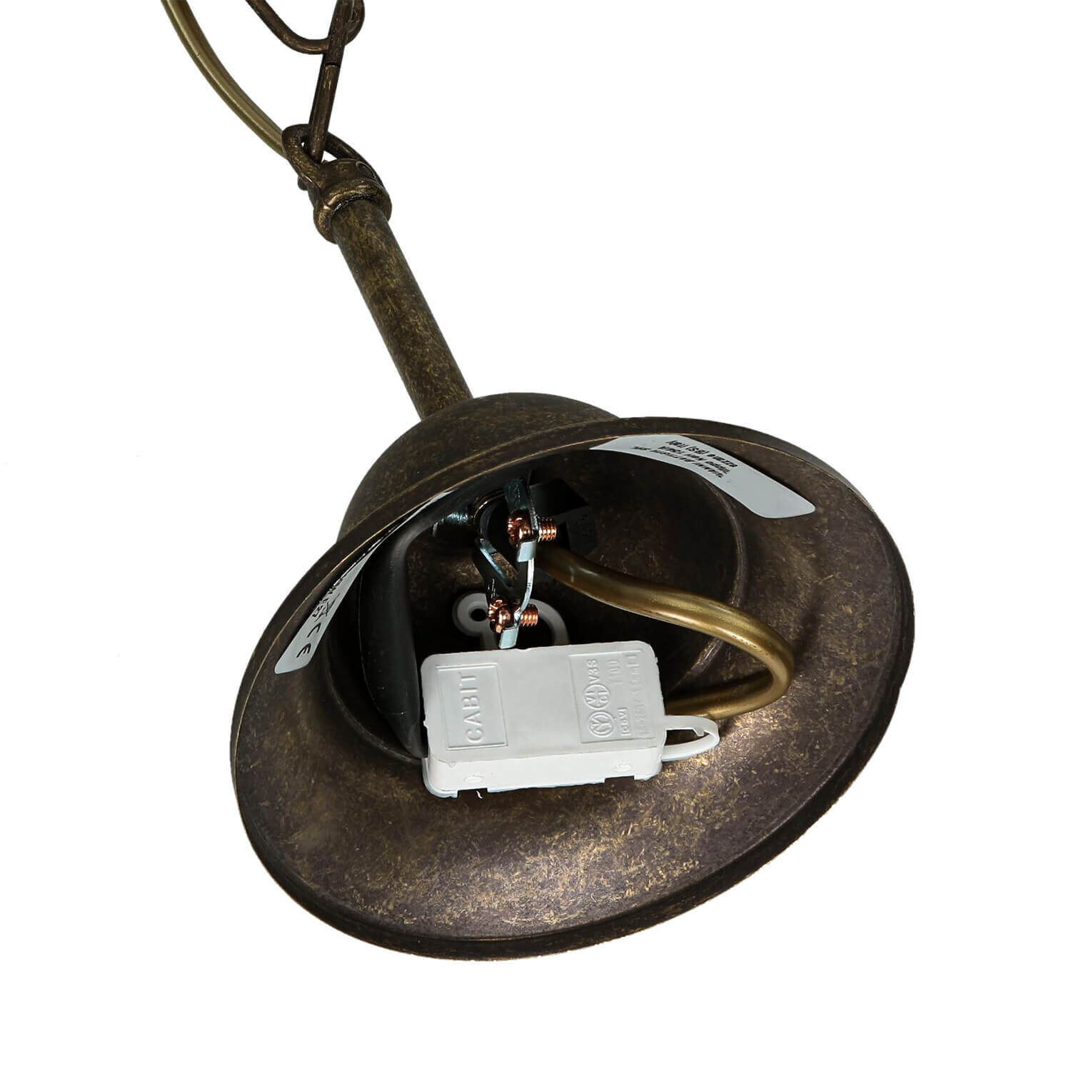 Lampe à suspendre Laiton véritable Travail manuel antique Lampe à suspendre Laiton véritable Travail manuel antique