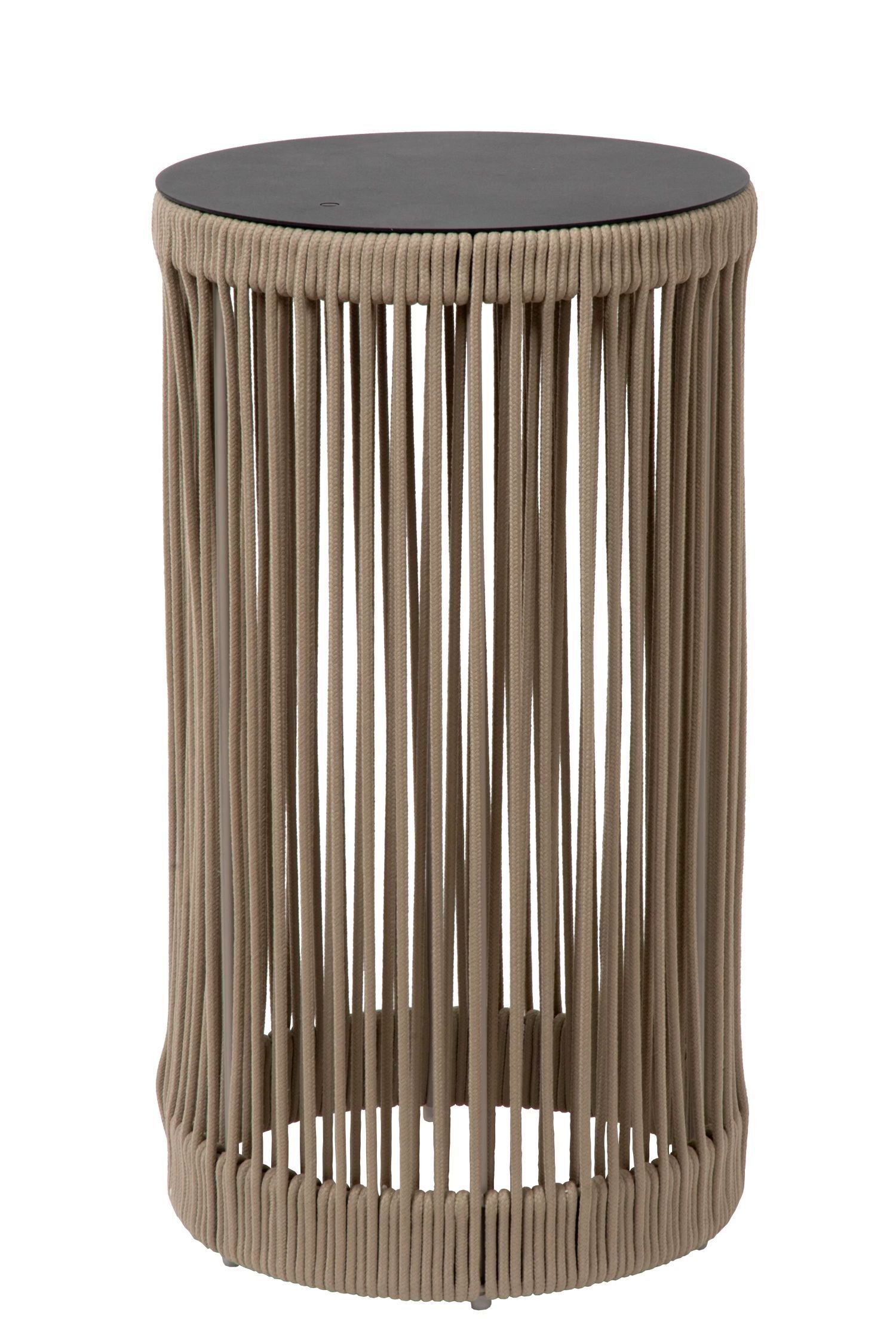 Lampadaire LED rechargeable Taupe 6h 3000 K IP44 Tabouret Table