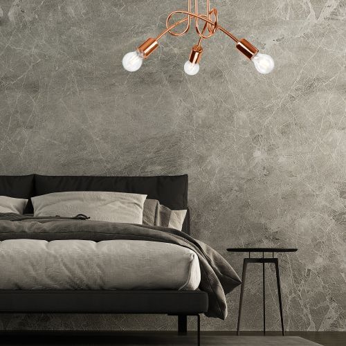 Plafonnier moderne en cuivre Lampe de salon