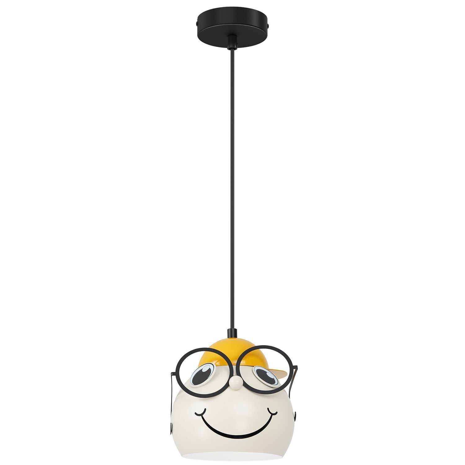 Lampe de chambre d'enfant Blanc Jaune Ø 16,5 cm Verre Métal