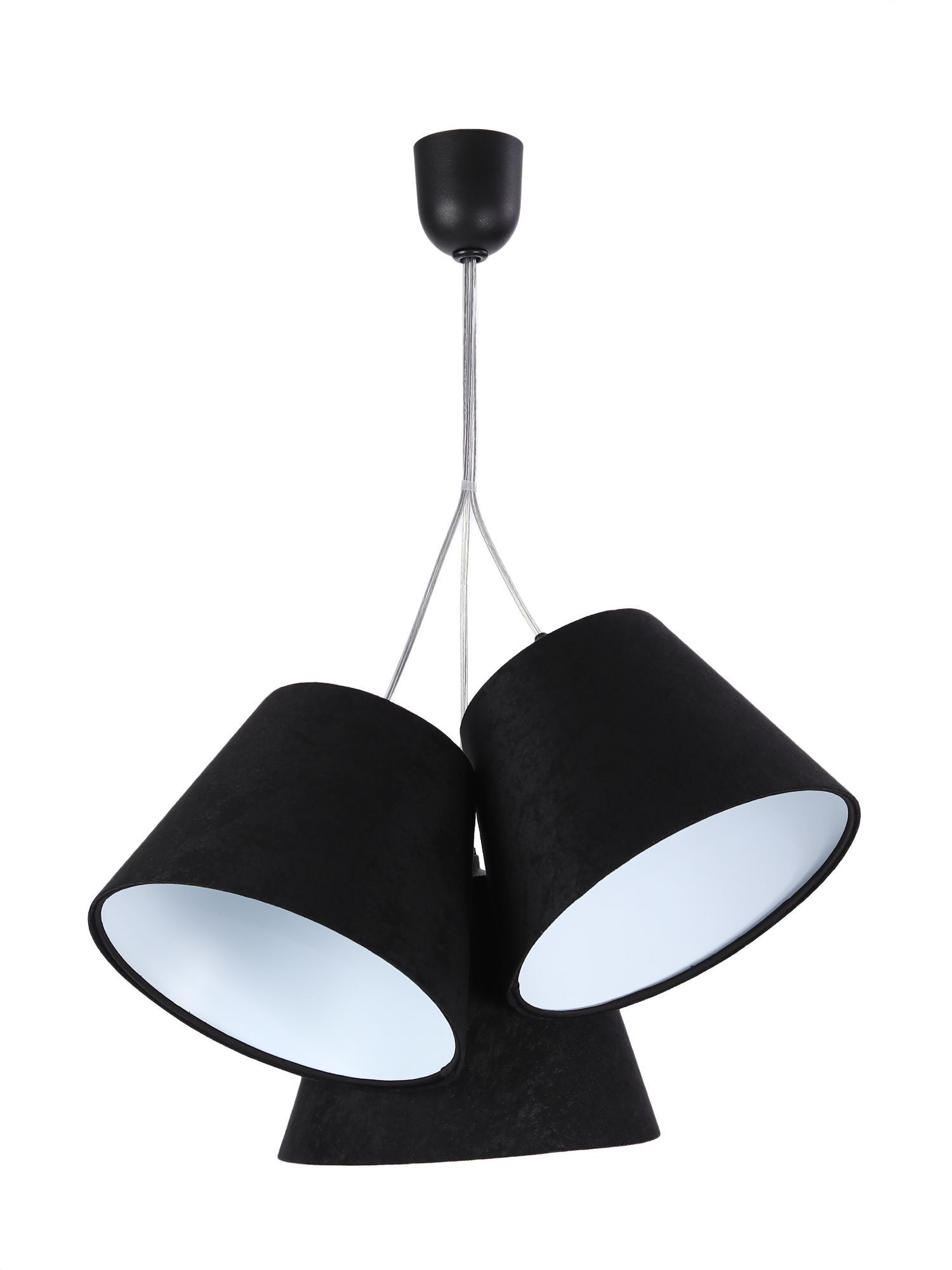 Suspension Noir Blanc Tissu 3-flmg Rétro