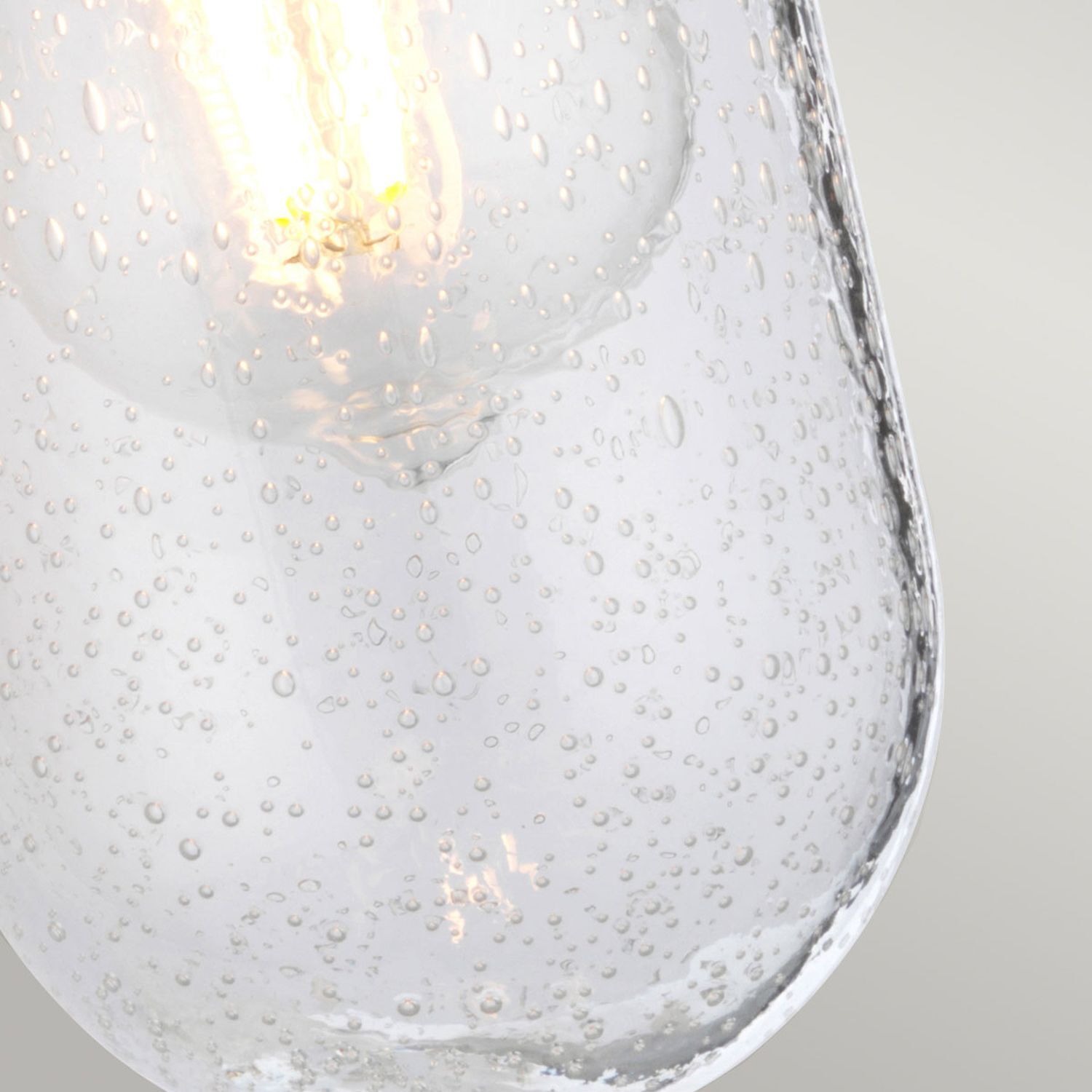 Badezimmerlampe Wand Metall Glas E27 IP44 H: 30 cm Vintage Licht, Glas, Lampe, Kronleuchter