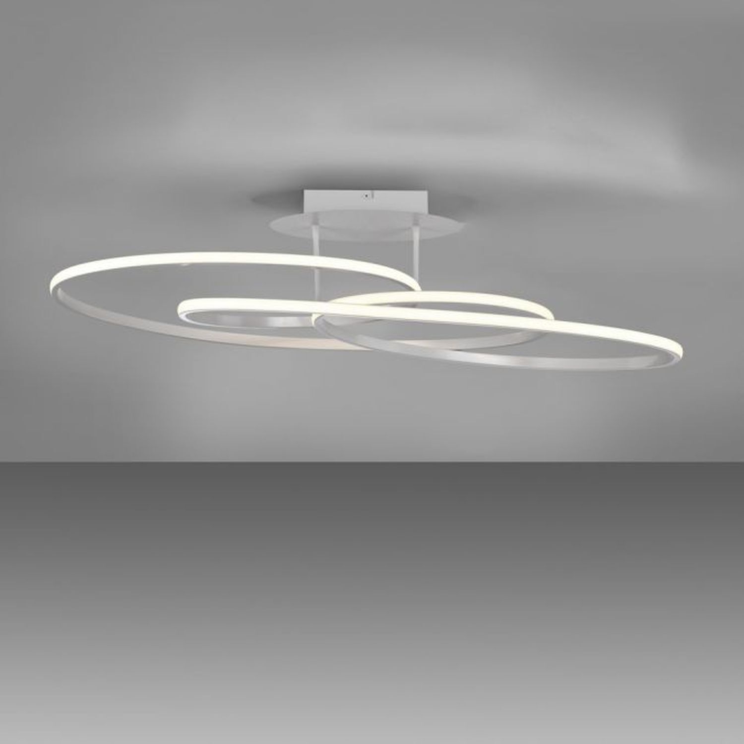 Dekorative LED Deckenleuchte Metall Weiß 3000 K Ringe Deckenleuchte, Gerät, Deckenventilator, Elektrisches Gerät