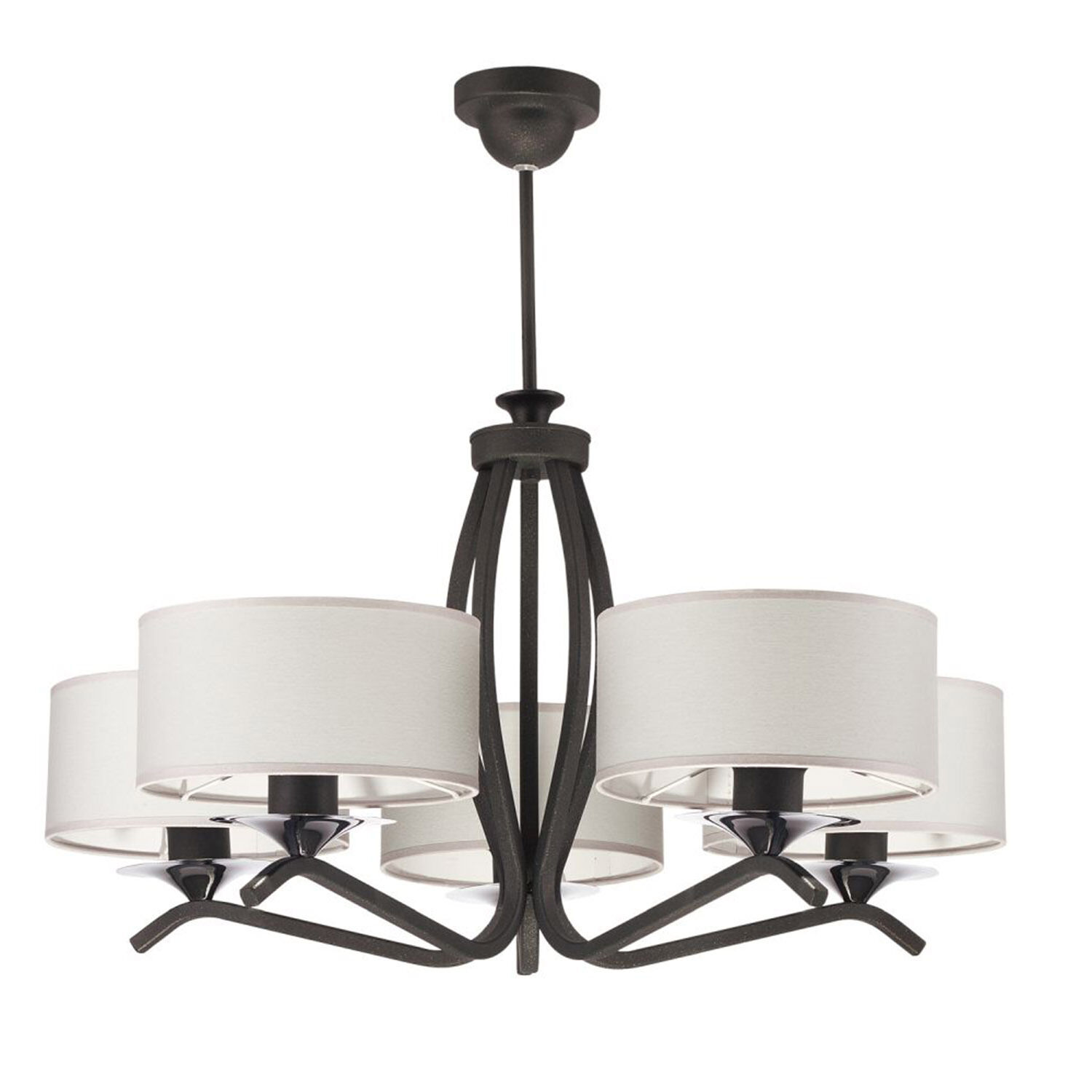 Deckenlampe Graphit Weiß Ø66cm DAGNO Esszimmer Leuchter, Lampe, Leuchte