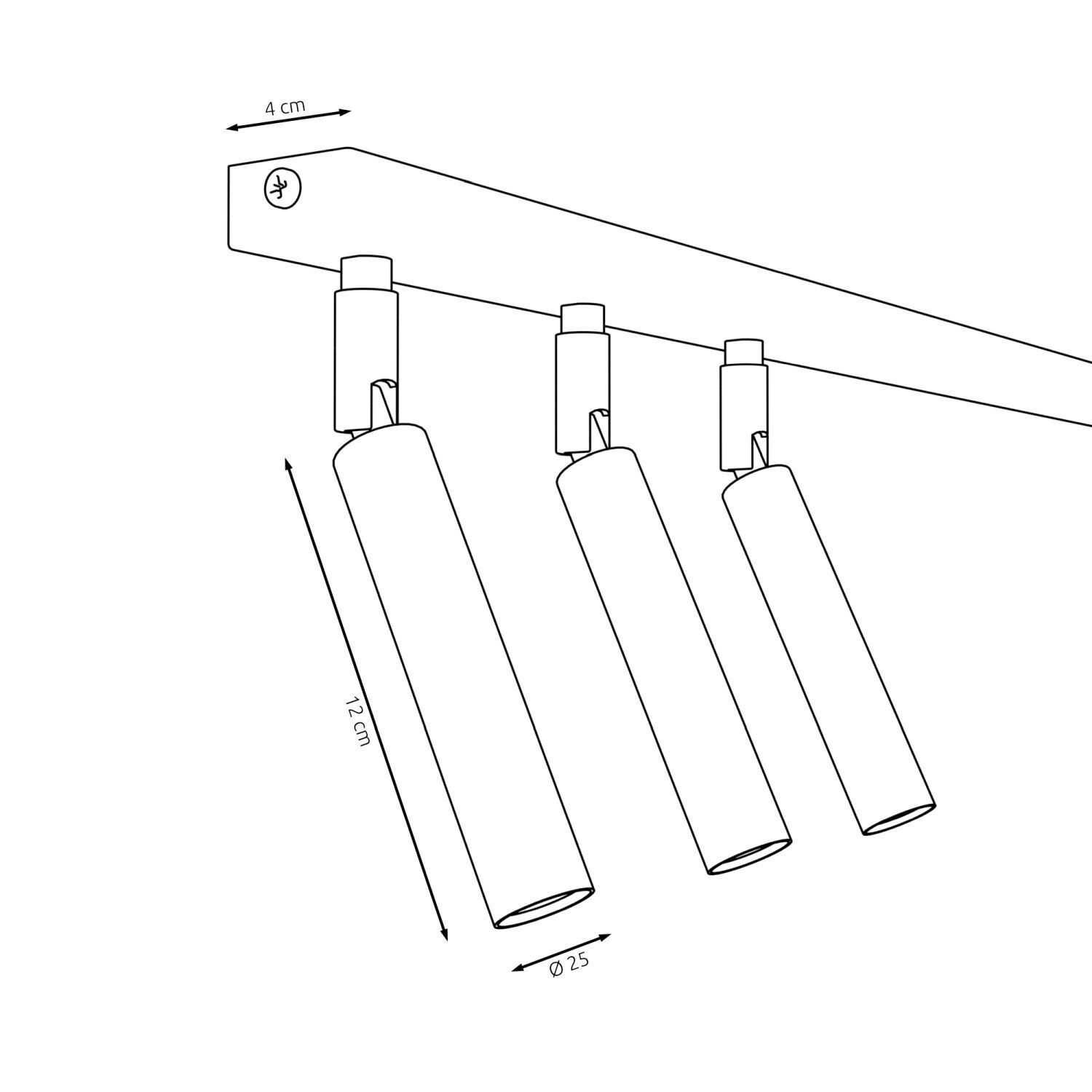Deckenleuchte, Hängelampen, LED-Beleuchtung, Spotlights, Stahlrahmen