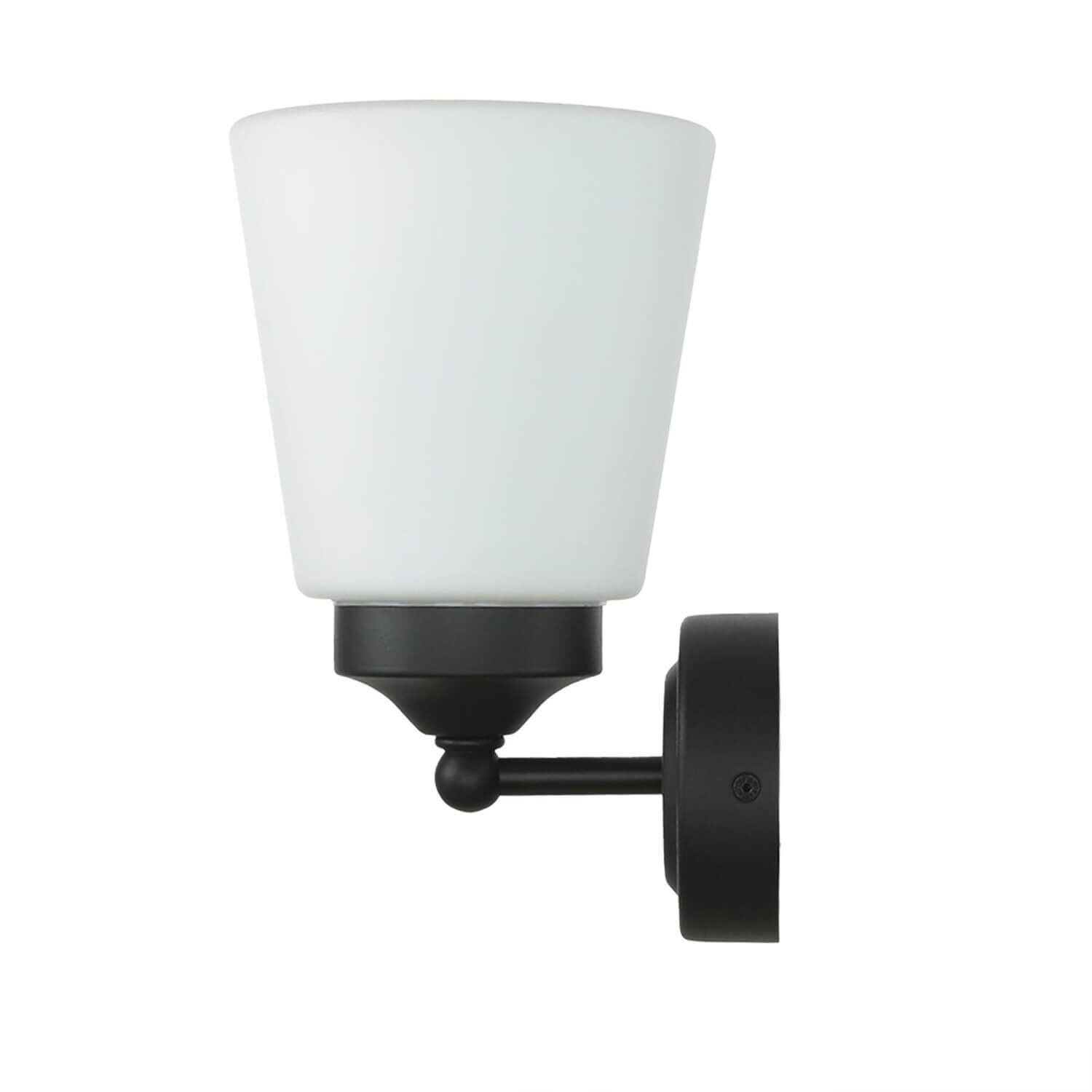 Wandleuchte Badezimmer Weiß Schwarz Metall IP44 Lampe, Leuchte