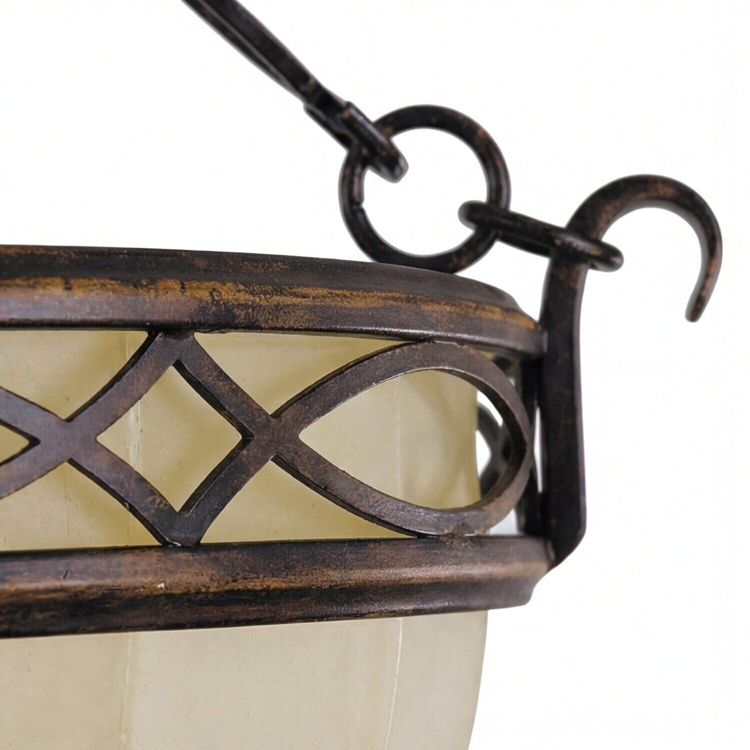 deckenleuchte-deckenlampe-anabell-1-2-flammig-walnuss-creme-landhaus-rustikal-03 Laterne, Metallrahmen, Kette, Glaskörper, Rustikal