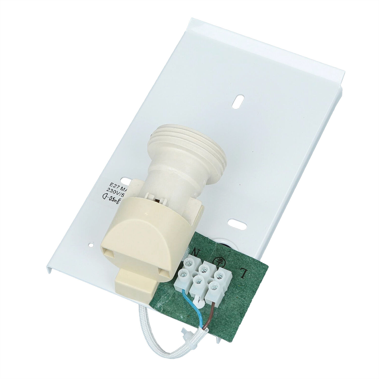 Stoff Wandlampe ALICE Lila Holz Optik Loft Design E27