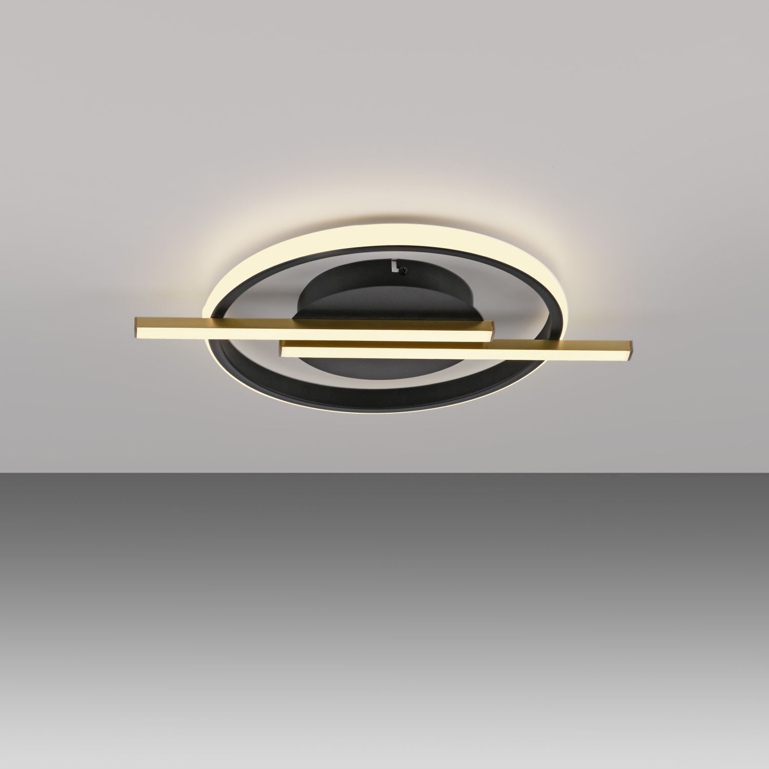 LED Deckenlampe Modern Schwarz Messing 3000 K dimmbar LED Deckenlampe Modern Schwarz Messing 3000 K dimmbar