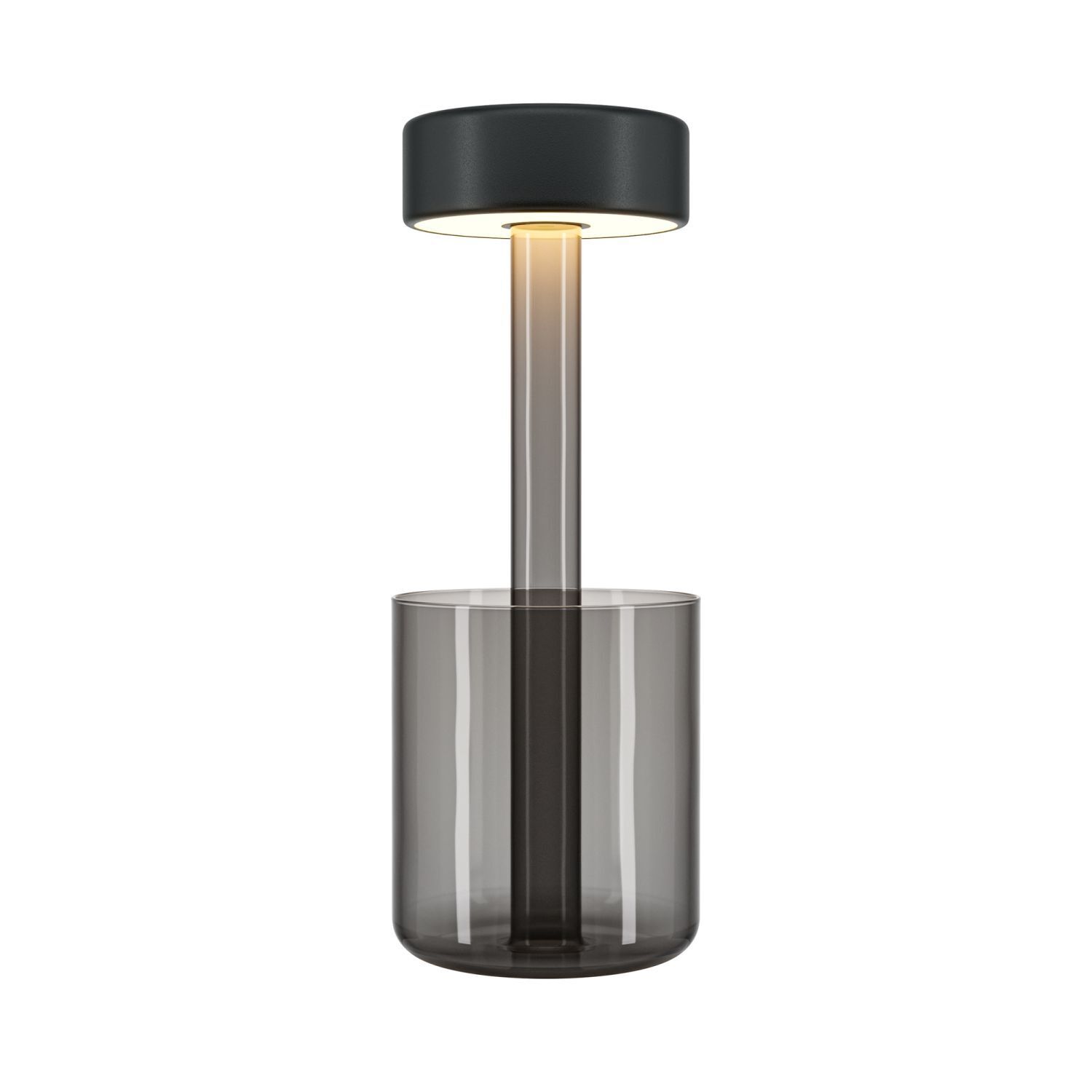 Lampe de table LED verre avec variateur fonction tactile 34,8 cm Lampe, Rauchrohr