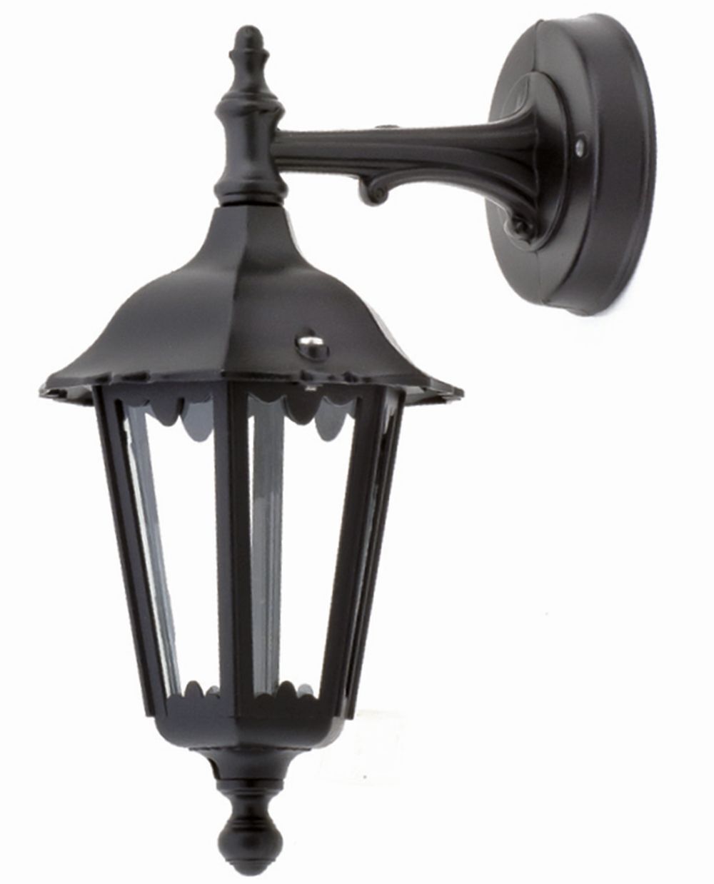 Lanterne d'extérieur Mur Noir IP44 Aluminium Rustique