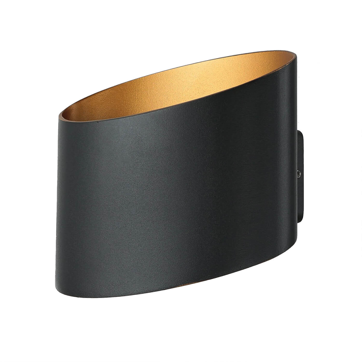 LED Außenwandlampe Up Down in Gold Schwarz IP54 5W Manschette, Zubehör