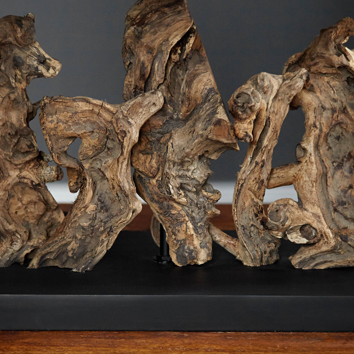 Tischleuchte Treibholz Designerleuchte Modern 50cm Holz, Treibholz