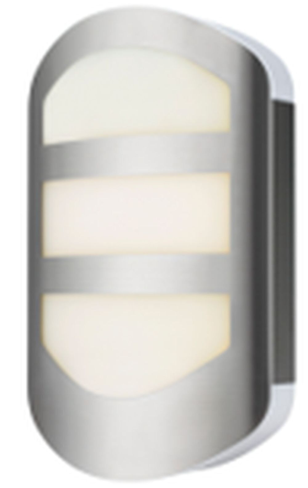 LED Außenleuchte Wand Edelstahl IP44 H: 28 cm 600 lm