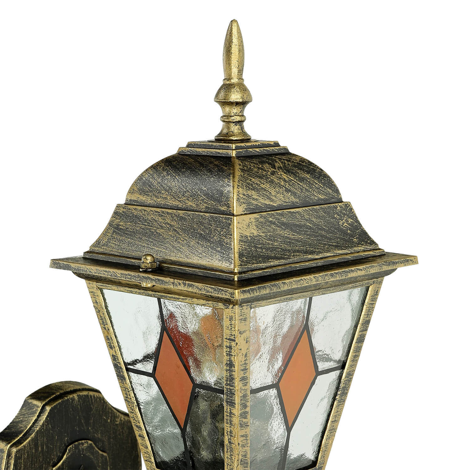 Tiffany Stil Lampe außen Gold Antik E27 SALZBURG Lampe, Lampenschirm