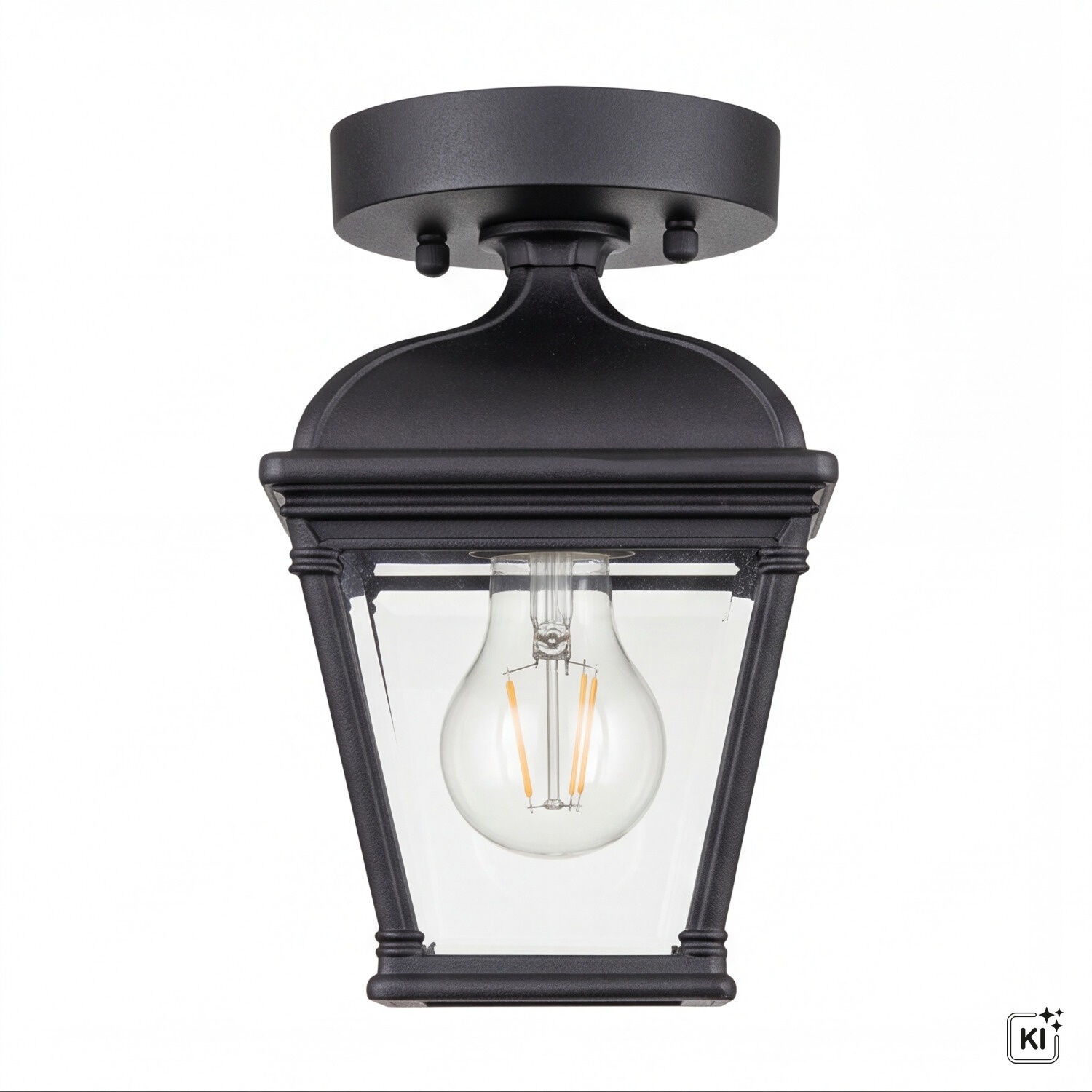 vintage-lampen-vintage-leuchte-aussenlampe-vintage-cheltenham-1x-e27-bis-60w-schwarz-transparent-aluminiumguss-glas-le117628-03 pendant light, laternenkupplung?, schwarz lack, glas schirm, glühbirne enthalten