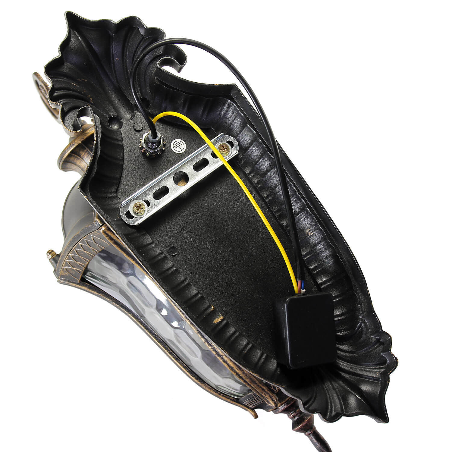 Lanterne murale rustique extérieure IP44 noir or antique Zubehor, Riemen, Tasche