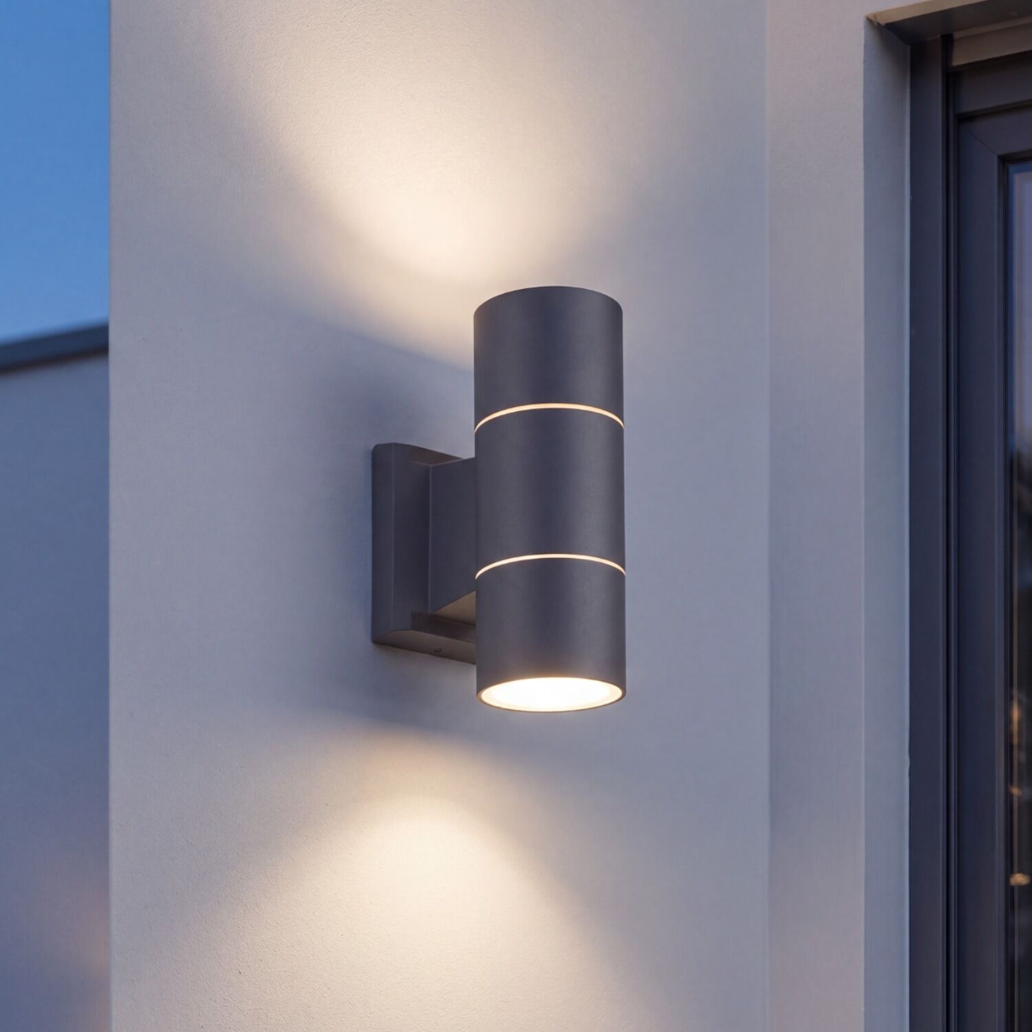 2db1827519d54c9bb3873b299649687a Außenlampe, Wandleuchte, Wandmontiert, Grau, Beleuchtung