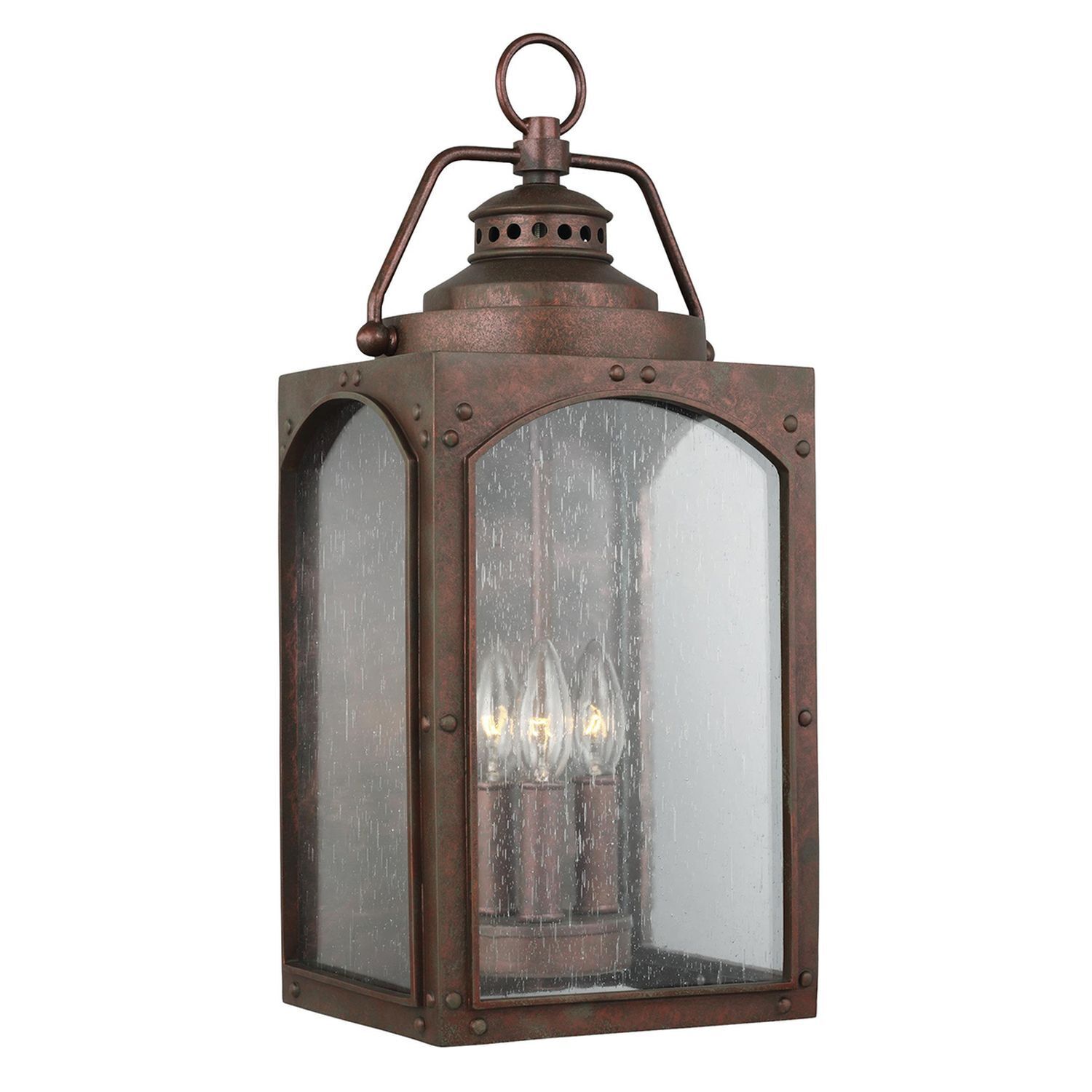 Lampe d'extérieur mur en cuivre antique rustique vintage IP44