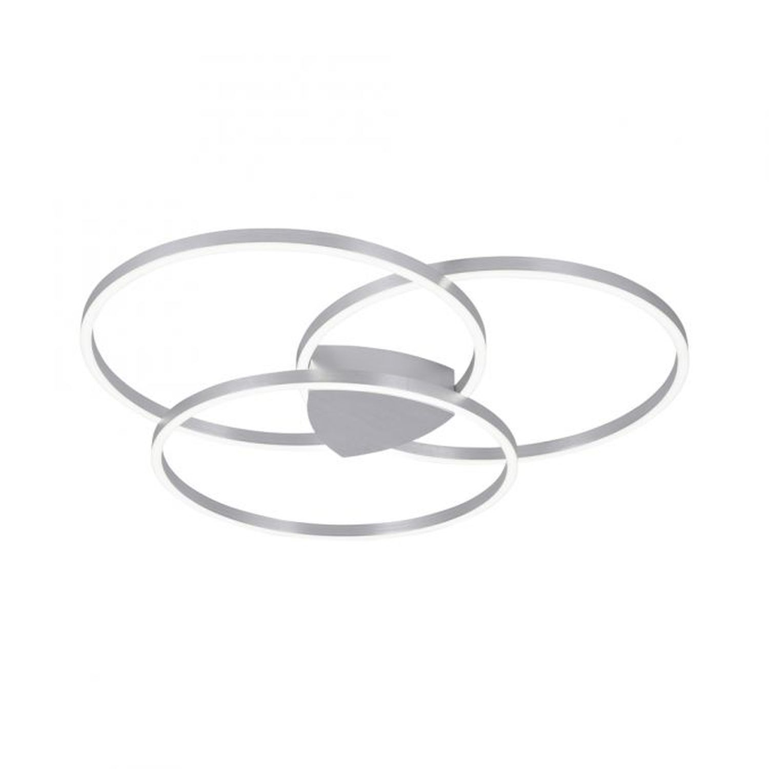Lampe de plafonnier LED à intensité variable anneaux en aluminium 6480 lm
