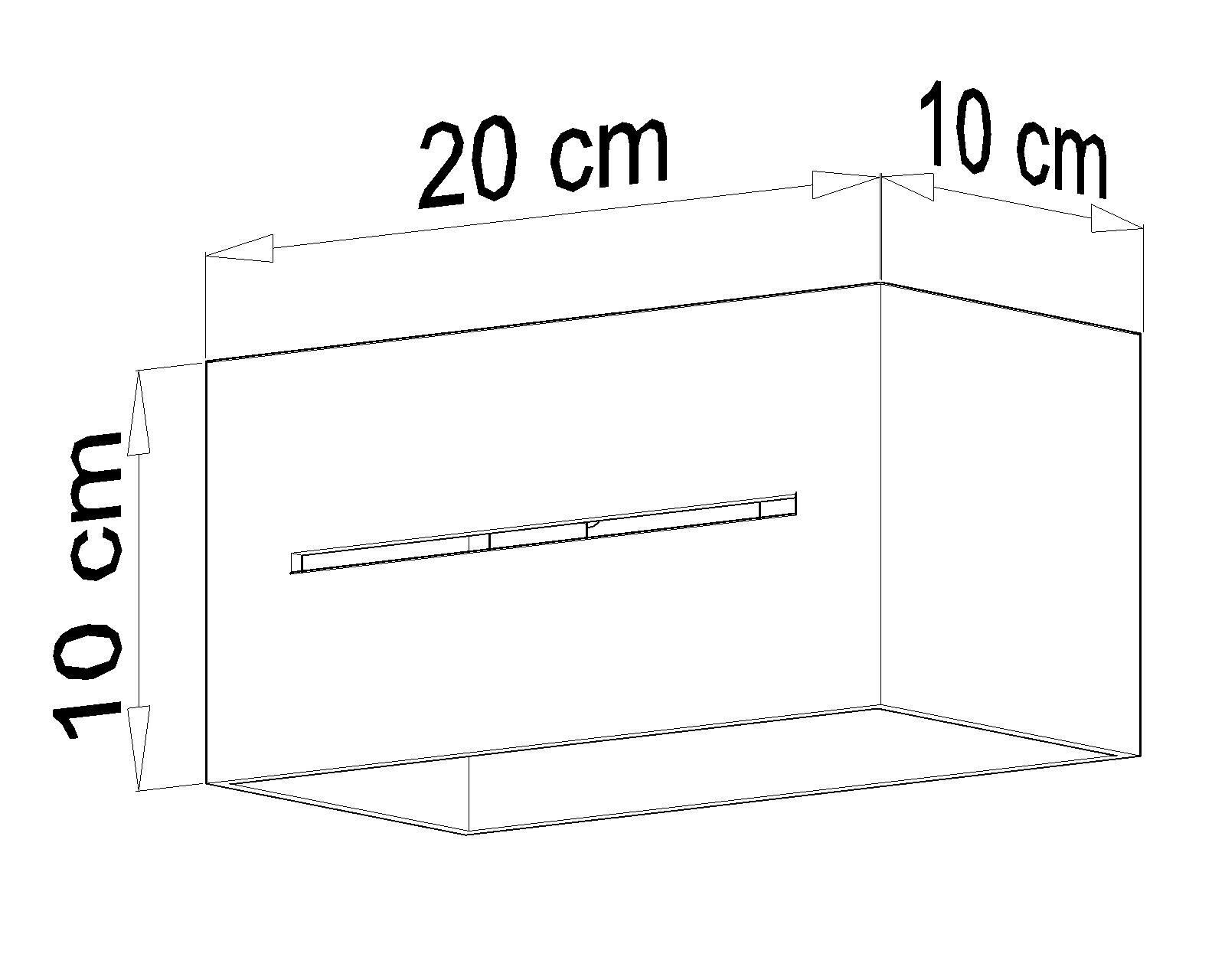 Plafonnier gris carré moderne aluminium 2x G9 couloir