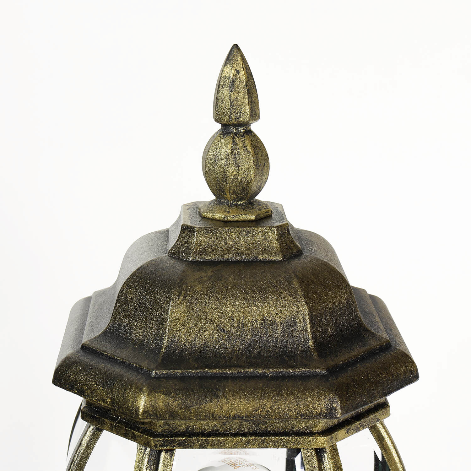 Petit lampadaire sur socle pour l'extérieur or antique 50,5cm Lampe, Laterne