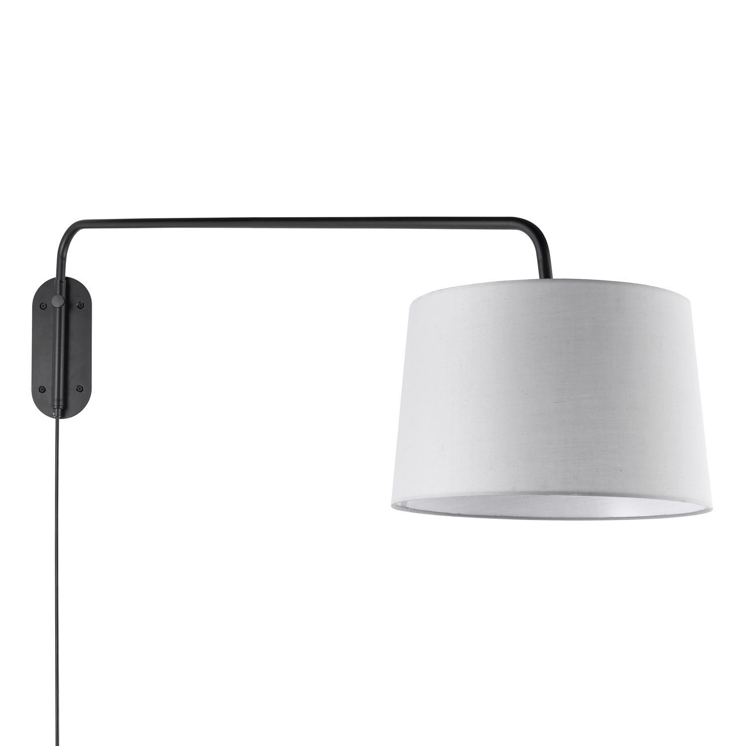 Applique murale avec interrupteur Fiche Bras pivotant 63 cm de haut