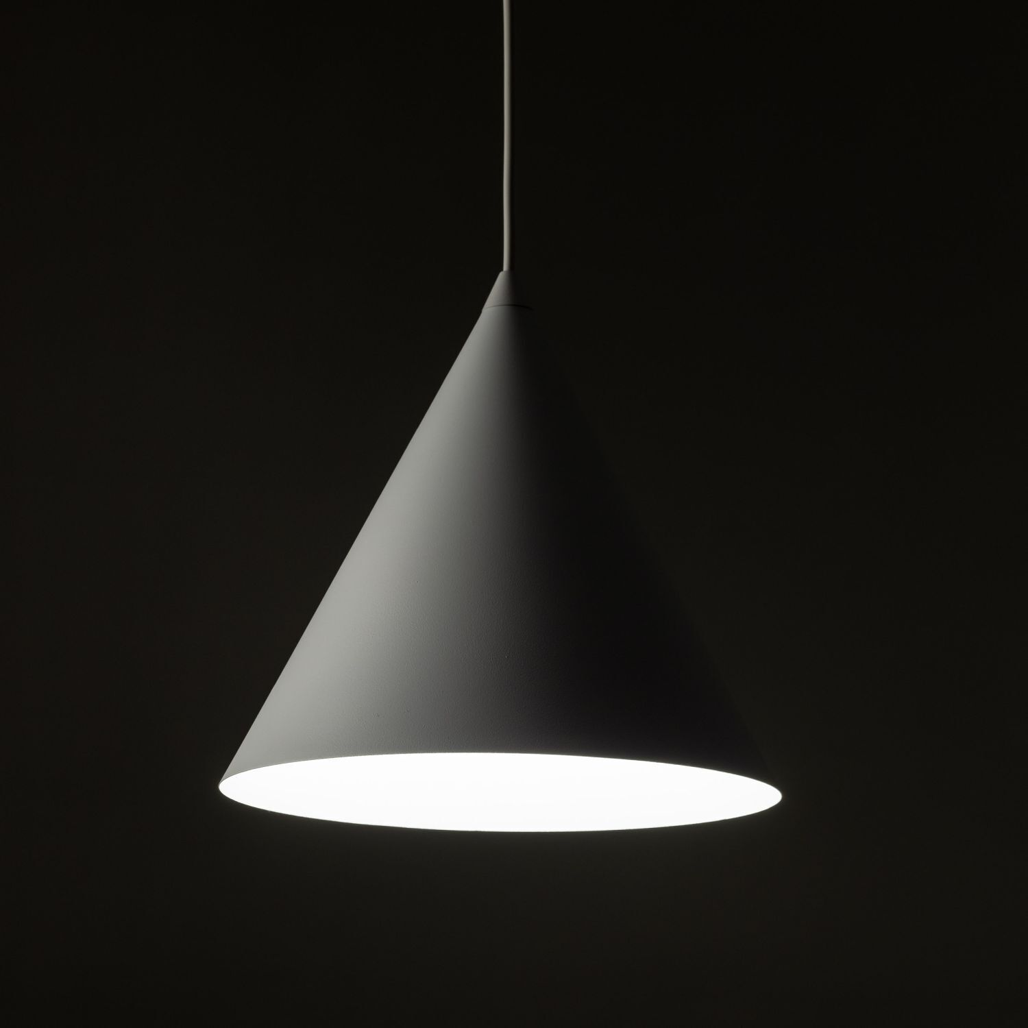 Pendelleuchte Weiß Metall Ø 25 cm H: max. 160 cm E27 Retro Lampe, Beleuchtung, Lampenschirm