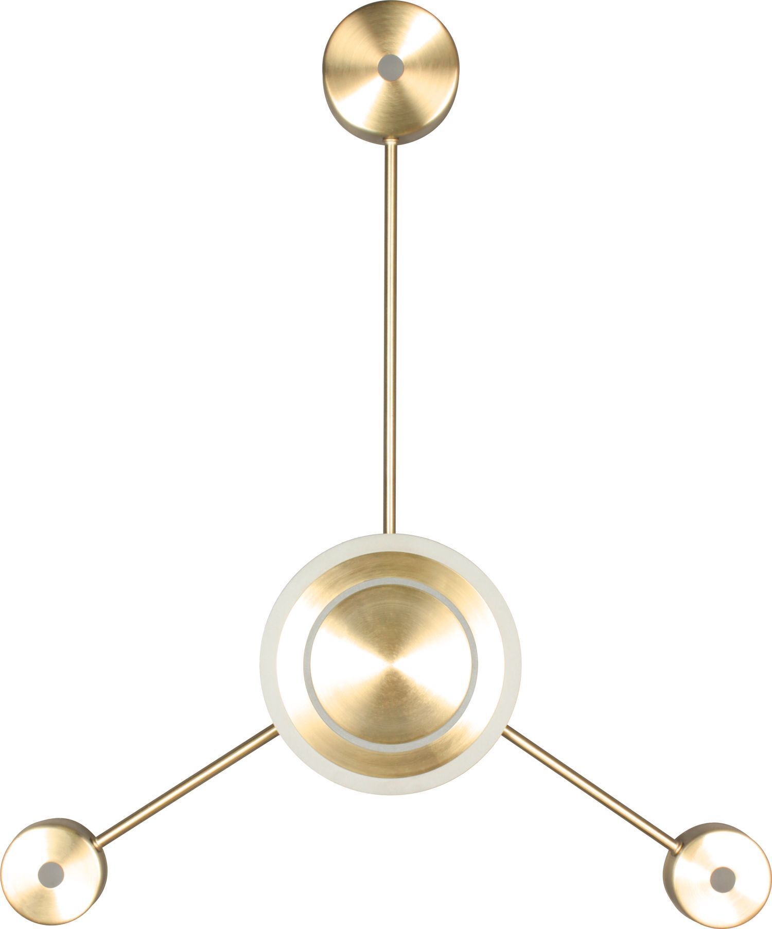 LED Wandleuchte Aluminium dimmbar H:53 cm 3000 K Gold