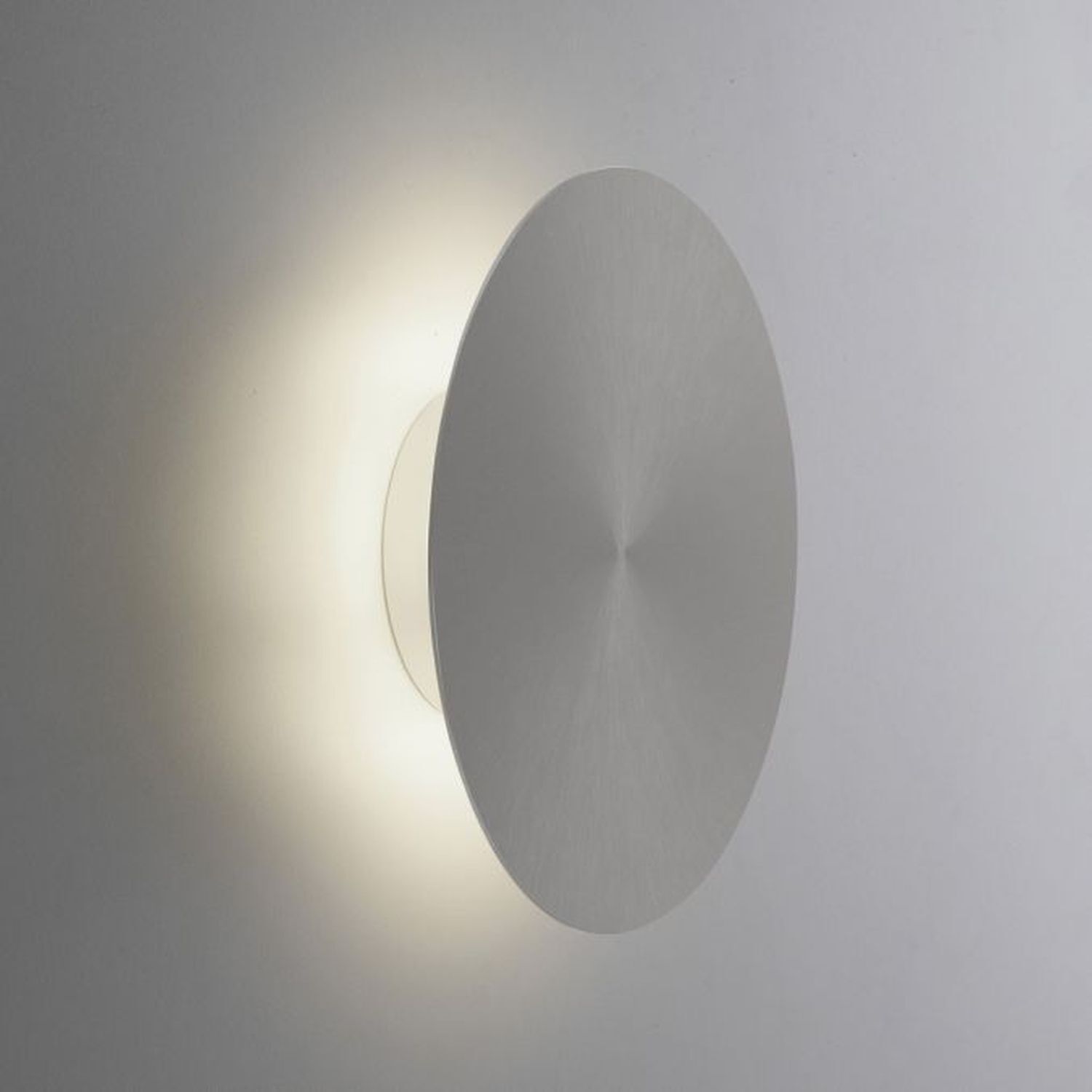 LED Akku Wandlampe Grau Ø25 cm dimmbar Fernbedienung Beleuchtung, Lampe