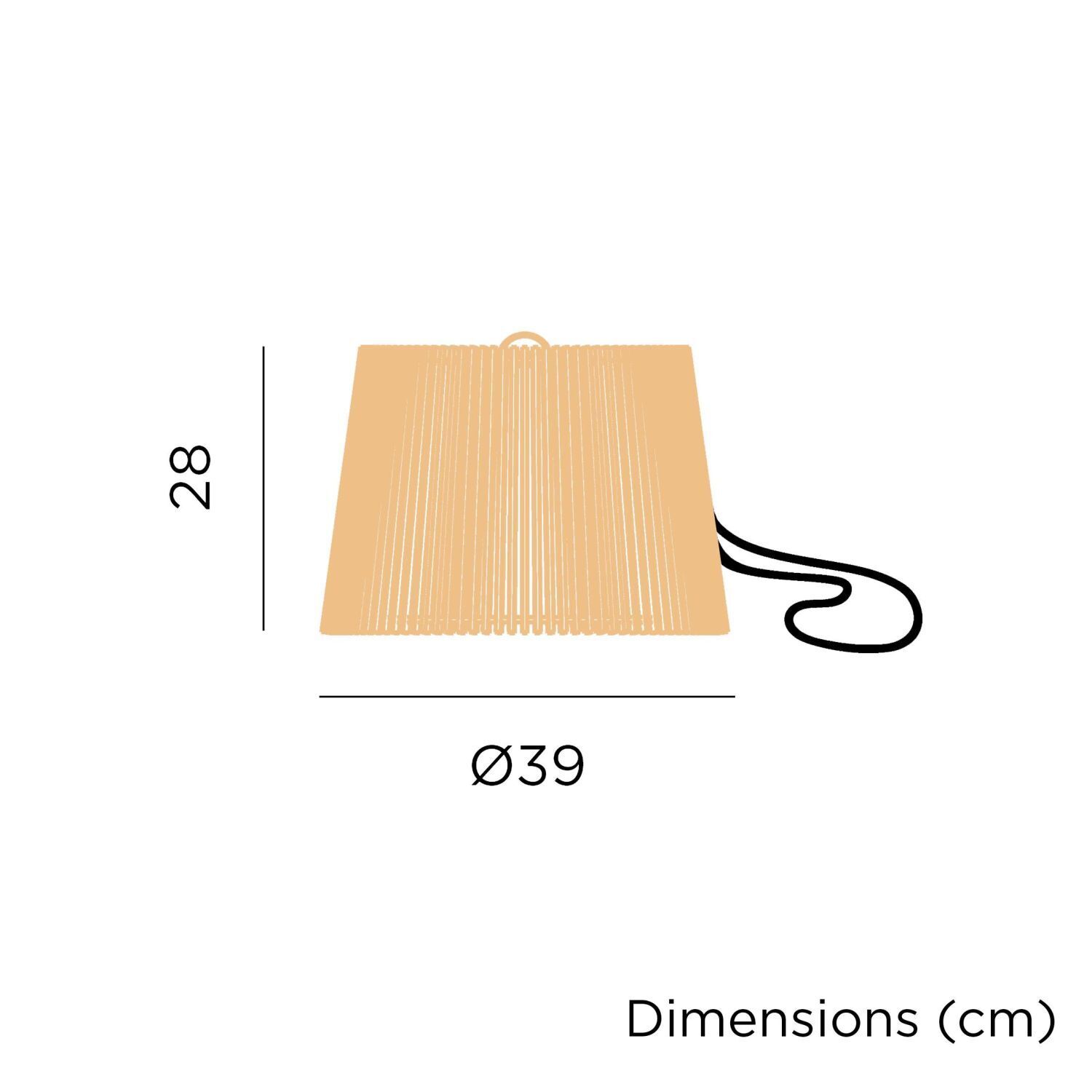 Pendelleuchte außen LED Akku Holz Ø 39 cm IP54 2700 K dimmbar Zubehor, Tasche, Handtasche, Lampe