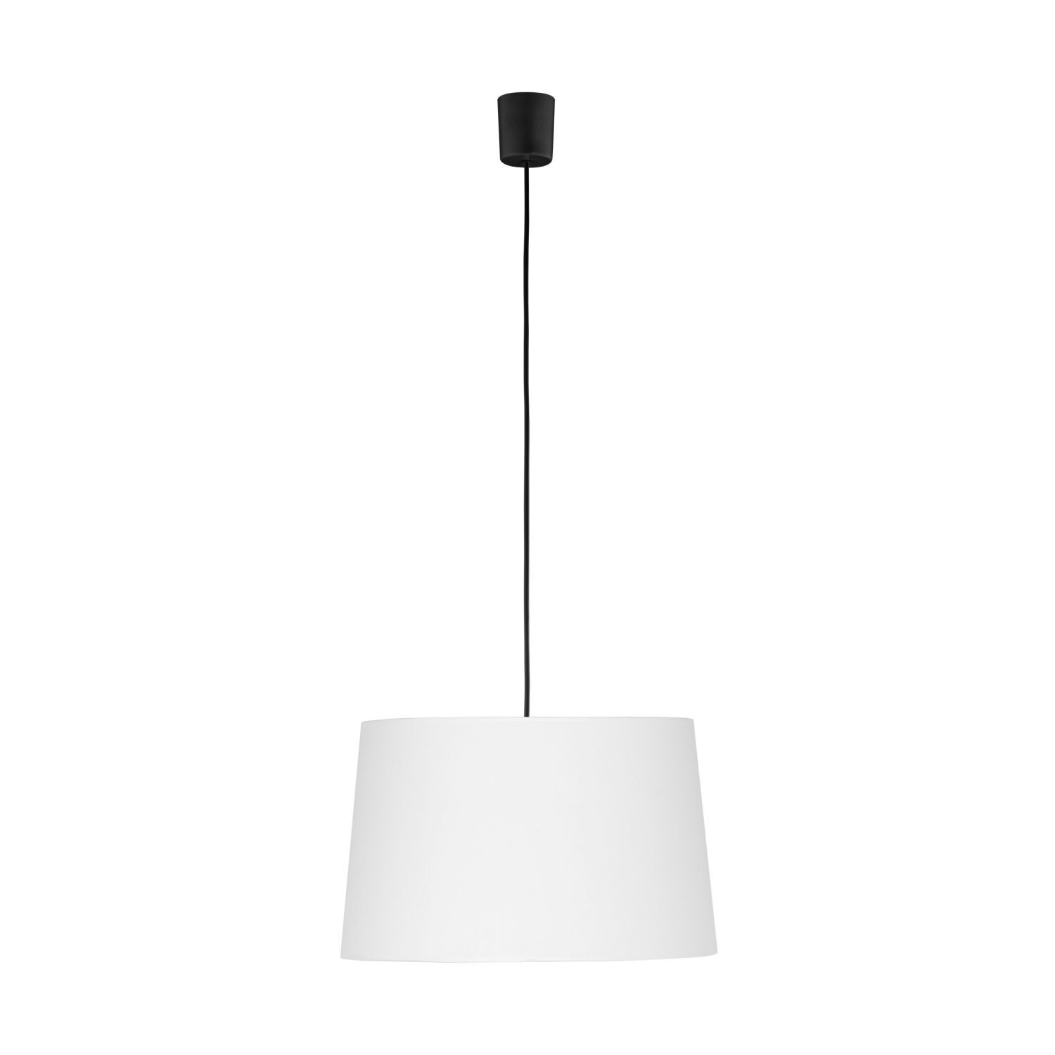 Suspension Tissu Ø 45 cm Blanc Réglable en hauteur Moderne Lampe, Lampenschirm, Kronleuchter