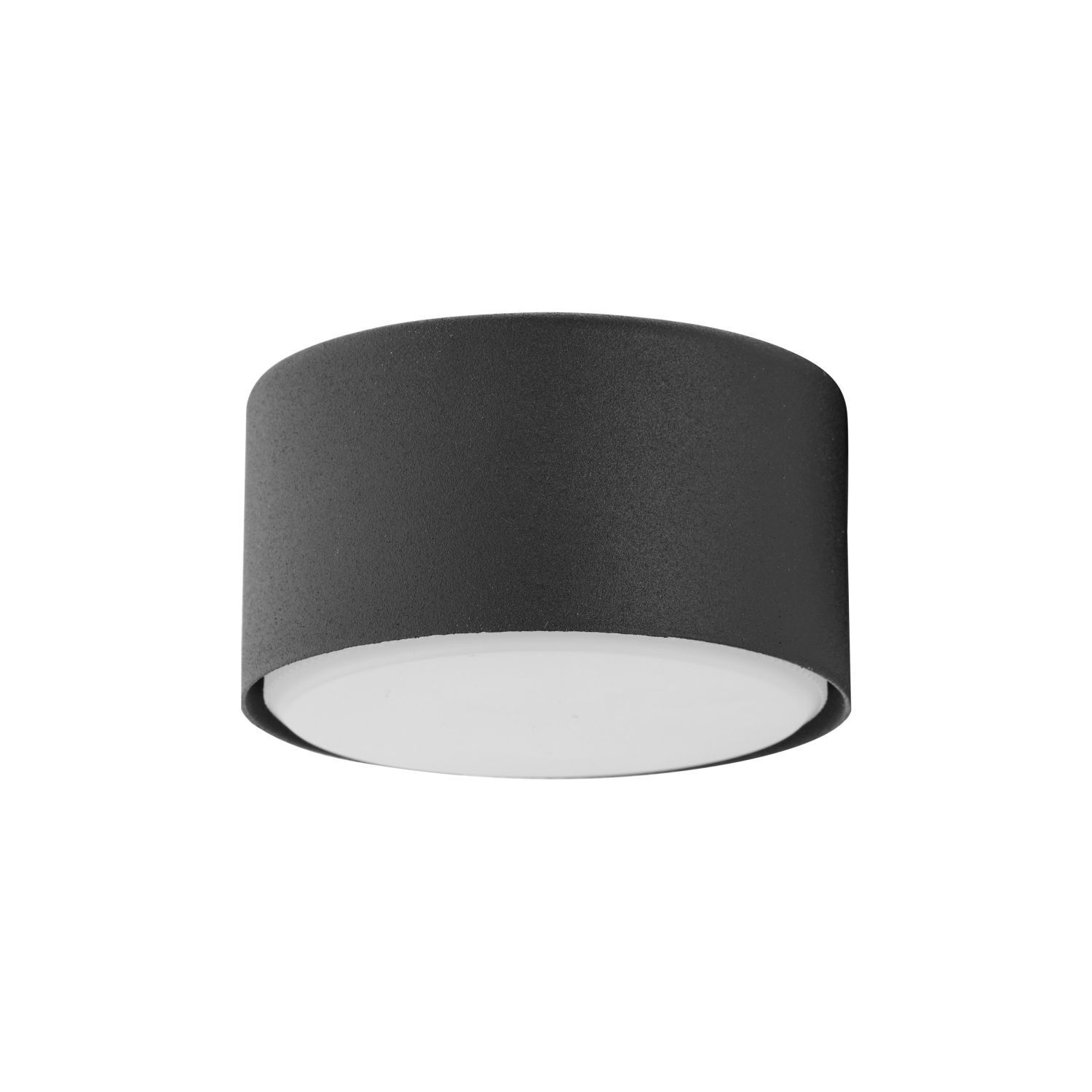 Spot Lampe rund klein Ø 8 cm flach Schwarz blendarm