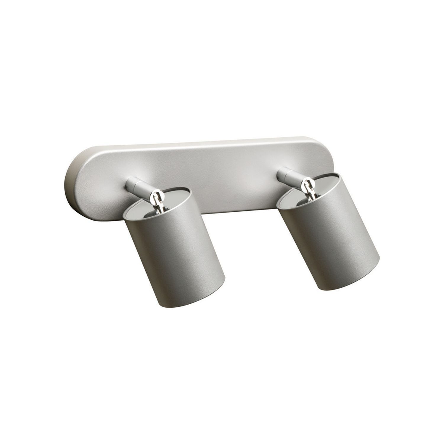 Spot de plafond argenté 2flmg