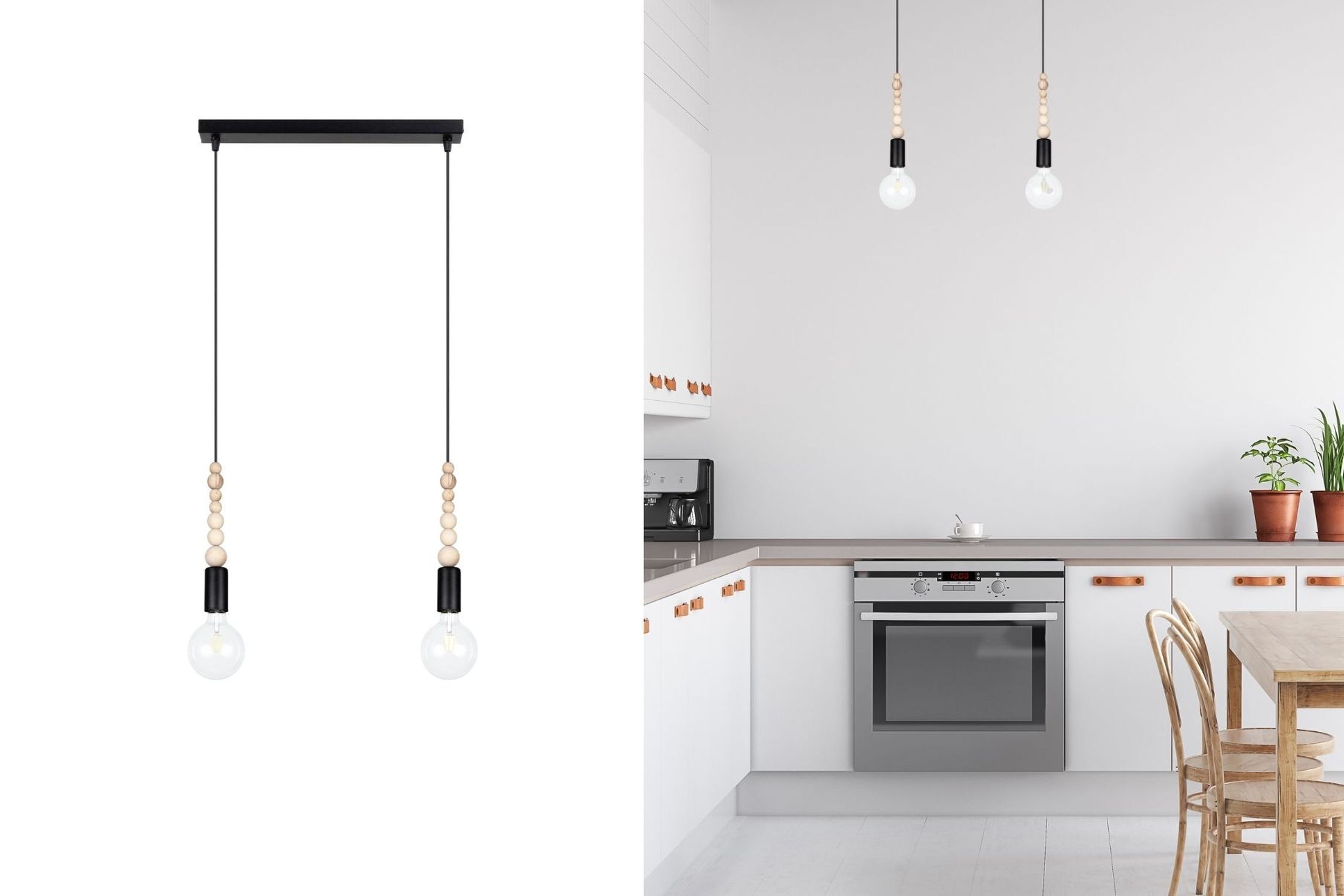 pendant light, Glühbirne, Perlen, hängende Leuchte, Küchen-Dekoration