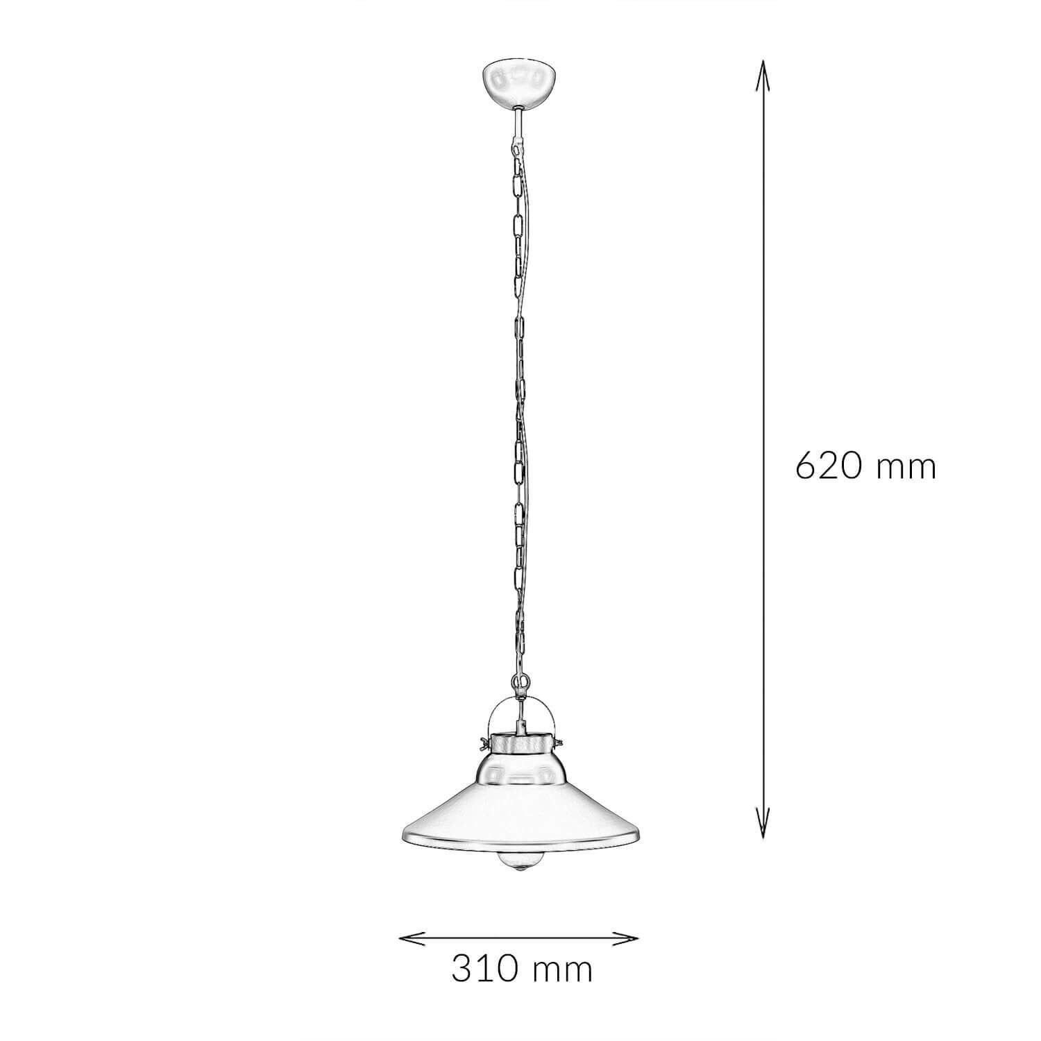 Lampe à suspendre élégante IRON en noir