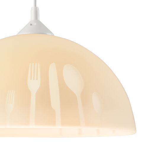 Lampe de table à manger Suspension jaune Rétro Salon